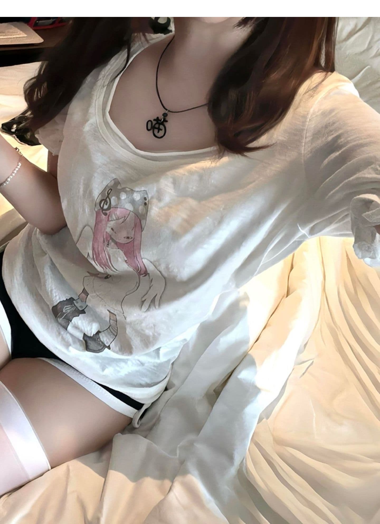 광저우 원단 대나무 마디 면 거품 소매 디지털 직분사 거품 소매 얇은 스타일 마이크로 ~을 통해 만화 반팔 맨위 여름 상세 이미지 8