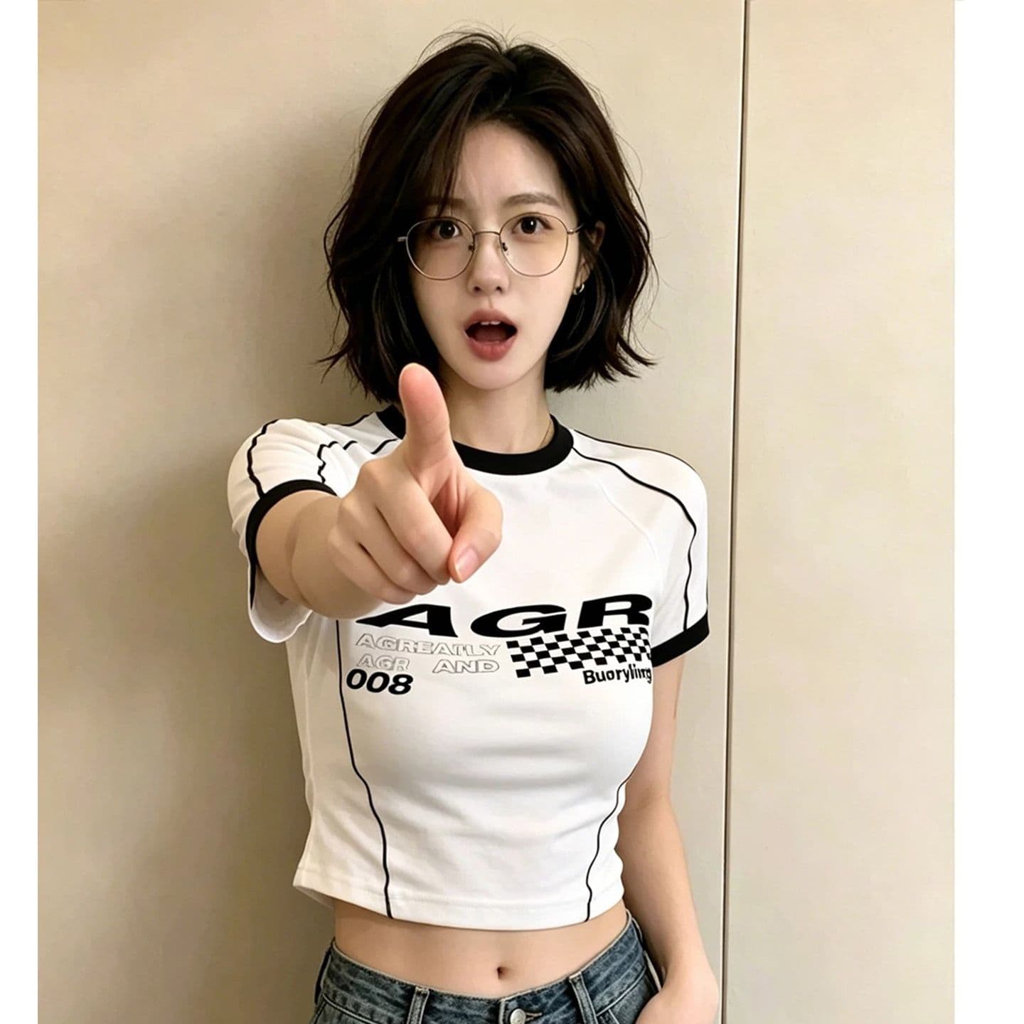 원본 품질 아메리칸 레트로 스타일 화이트 알파벳 프린트 반팔 티셔츠 상세 이미지 8