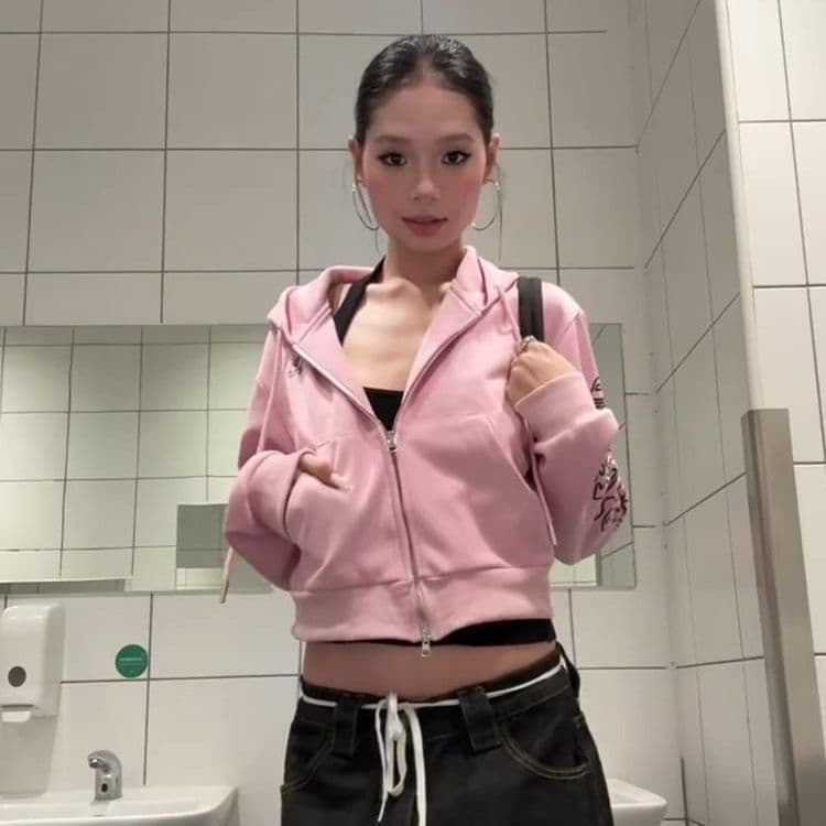 얇은 스타일 원본 솜씨 순수한 Mianhua 면 복합 후드티 여성 상세 이미지 5