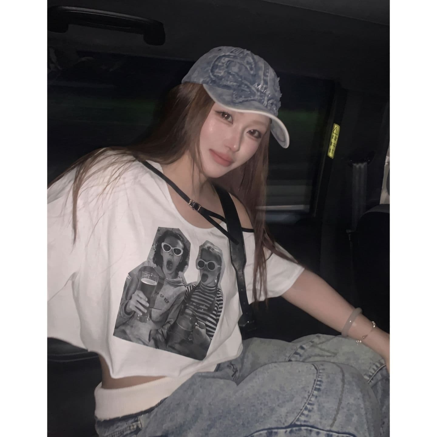 광저우 원단 원본 원단 아메리칸 레트로 알파벳 초상화 프린트 반팔 여름 맨위 이미지 2