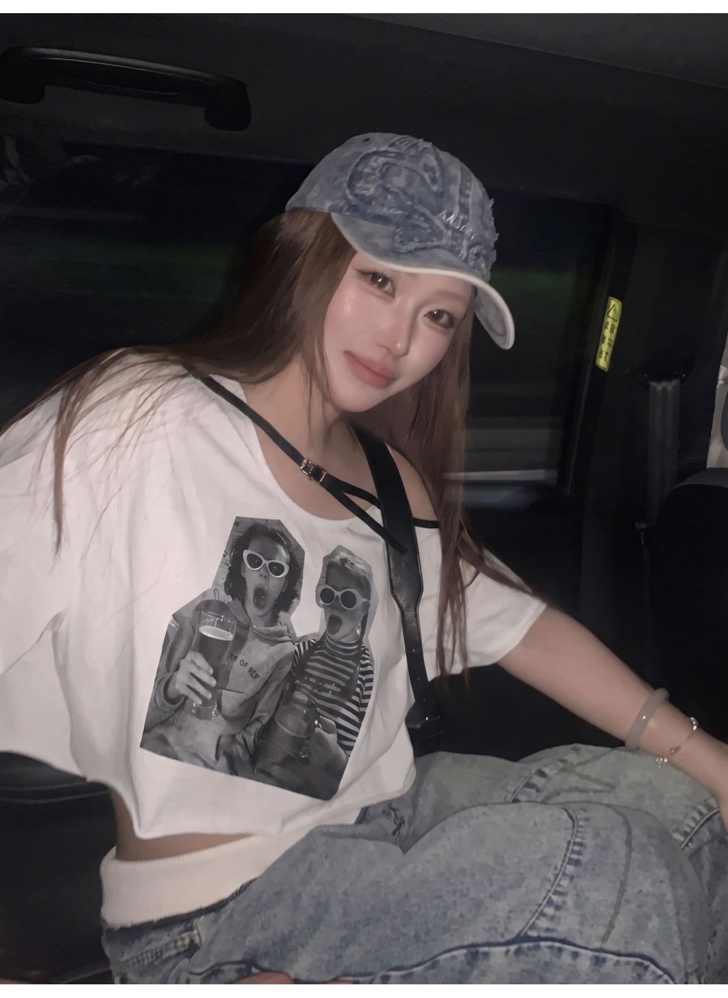 광저우 원단 원본 원단 아메리칸 레트로 알파벳 초상화 프린트 반팔 여름 맨위 상세 이미지 5