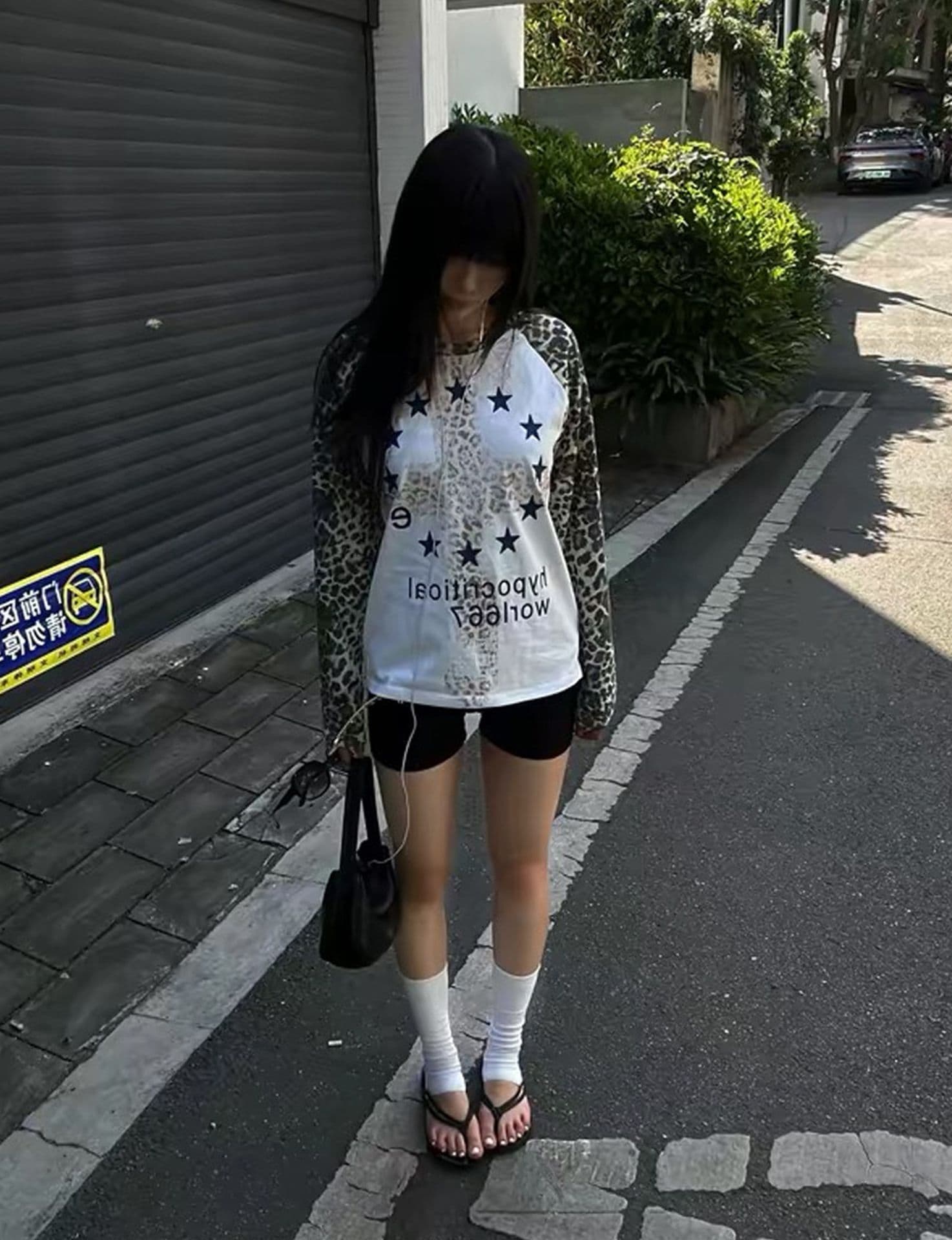 원본 솜씨 6535 후아 남편 그리드 250그램 긴팔 티셔츠 여성 이미지 2