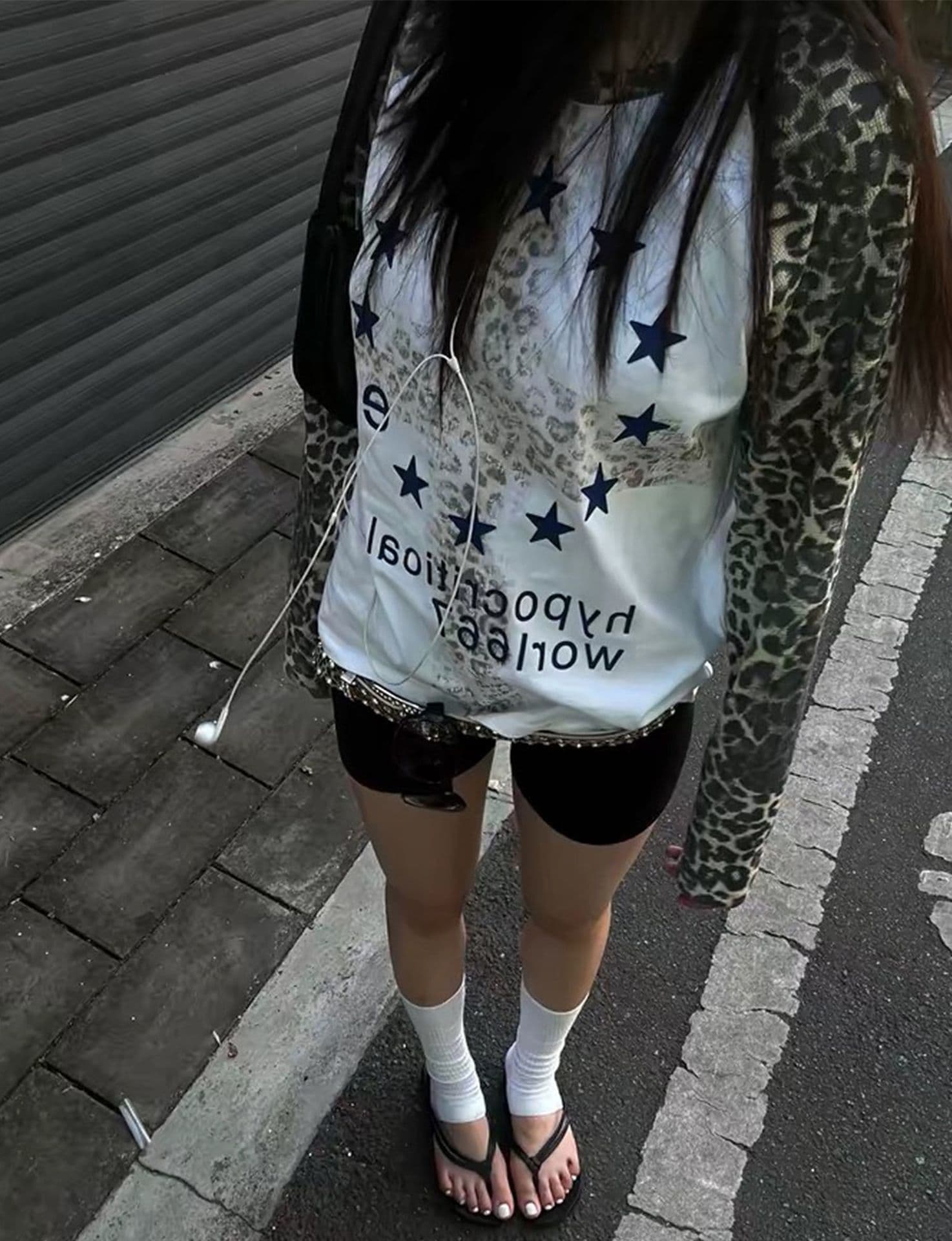 원본 솜씨 6535 후아 남편 그리드 250그램 긴팔 티셔츠 여성 이미지 3