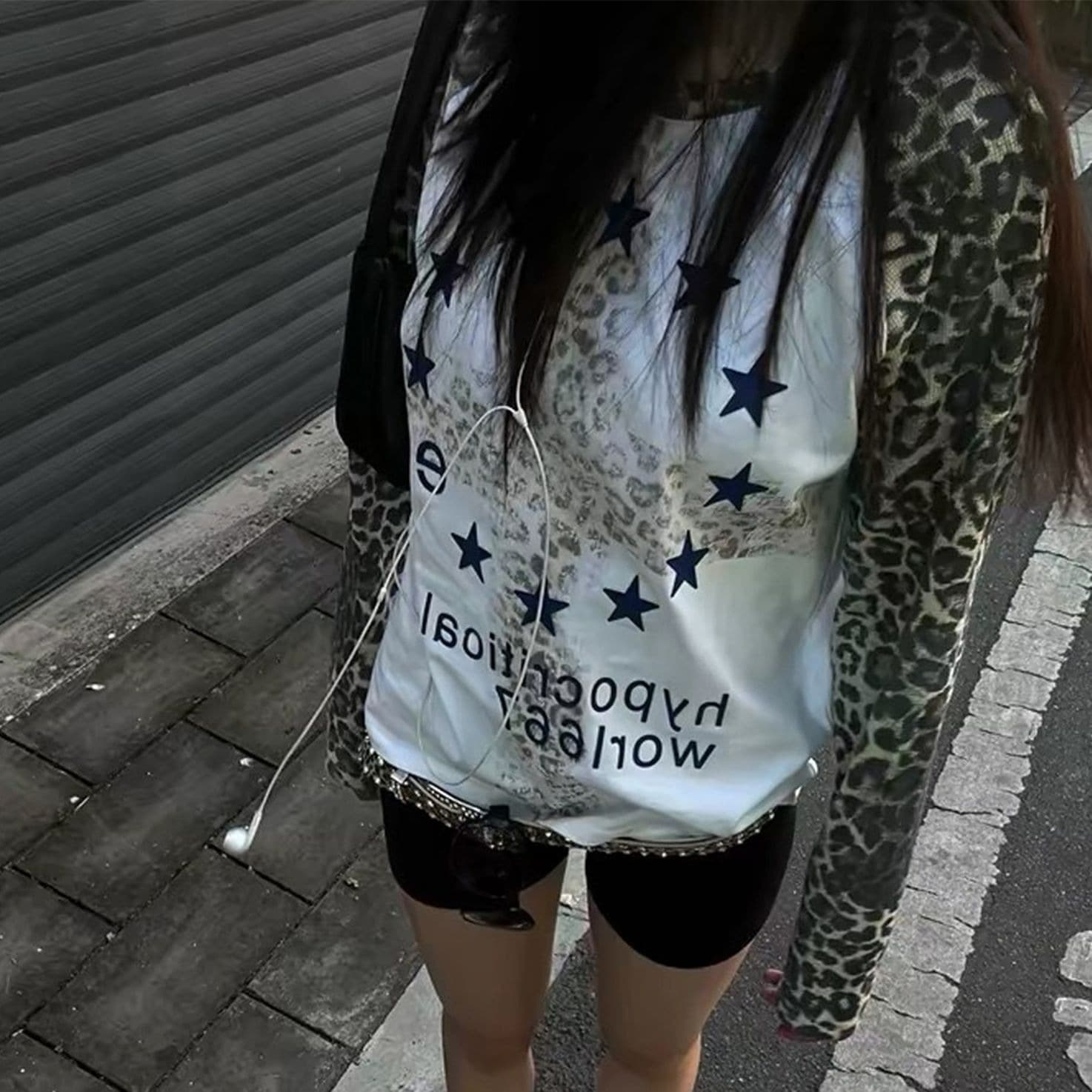 원본 솜씨 6535 후아 남편 그리드 250그램 긴팔 티셔츠 여성 이미지 5