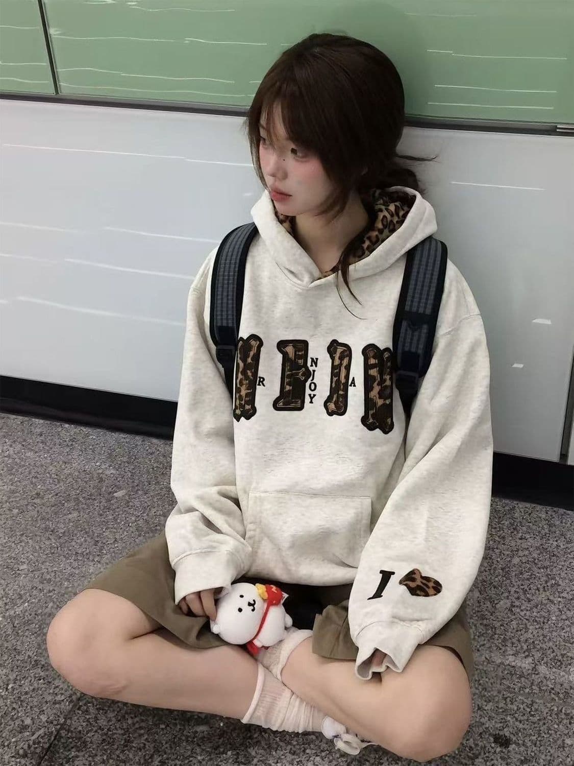 얇은 스타일 털이 있는 원본 솜씨 순수한 Mianhua 면 복합 후드티 여성 상세 이미지 2