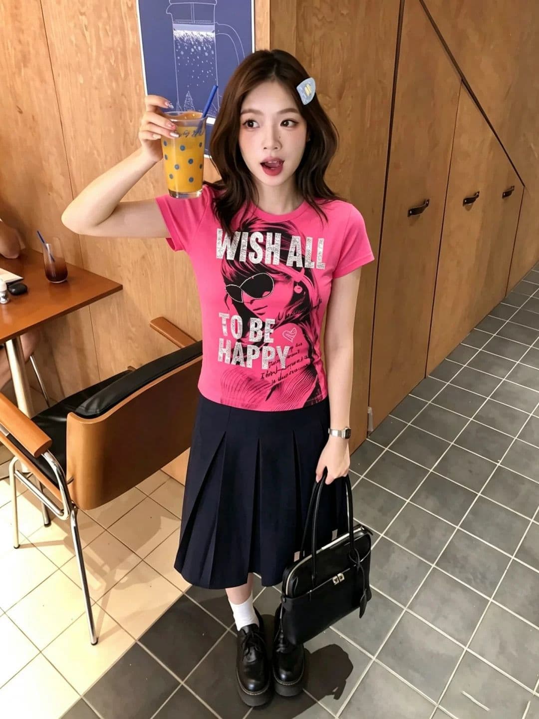 260 그램 사람들 면 모달 초상화 프린트 라운드 넥 반팔 티셔츠 여성 몸매 가꾸기 맨위 이미지 2