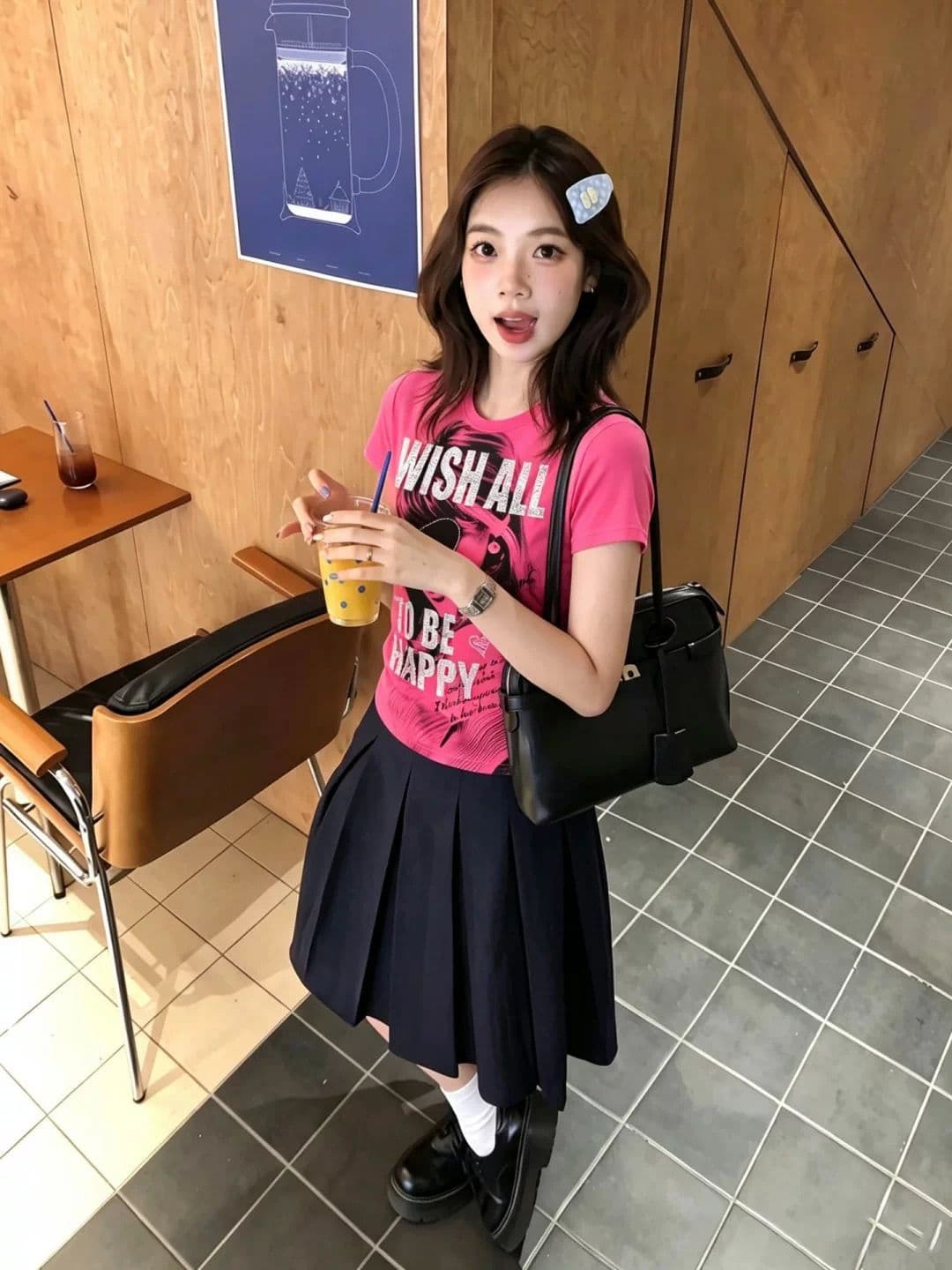 260 그램 사람들 면 모달 초상화 프린트 라운드 넥 반팔 티셔츠 여성 몸매 가꾸기 맨위 상세 이미지 3