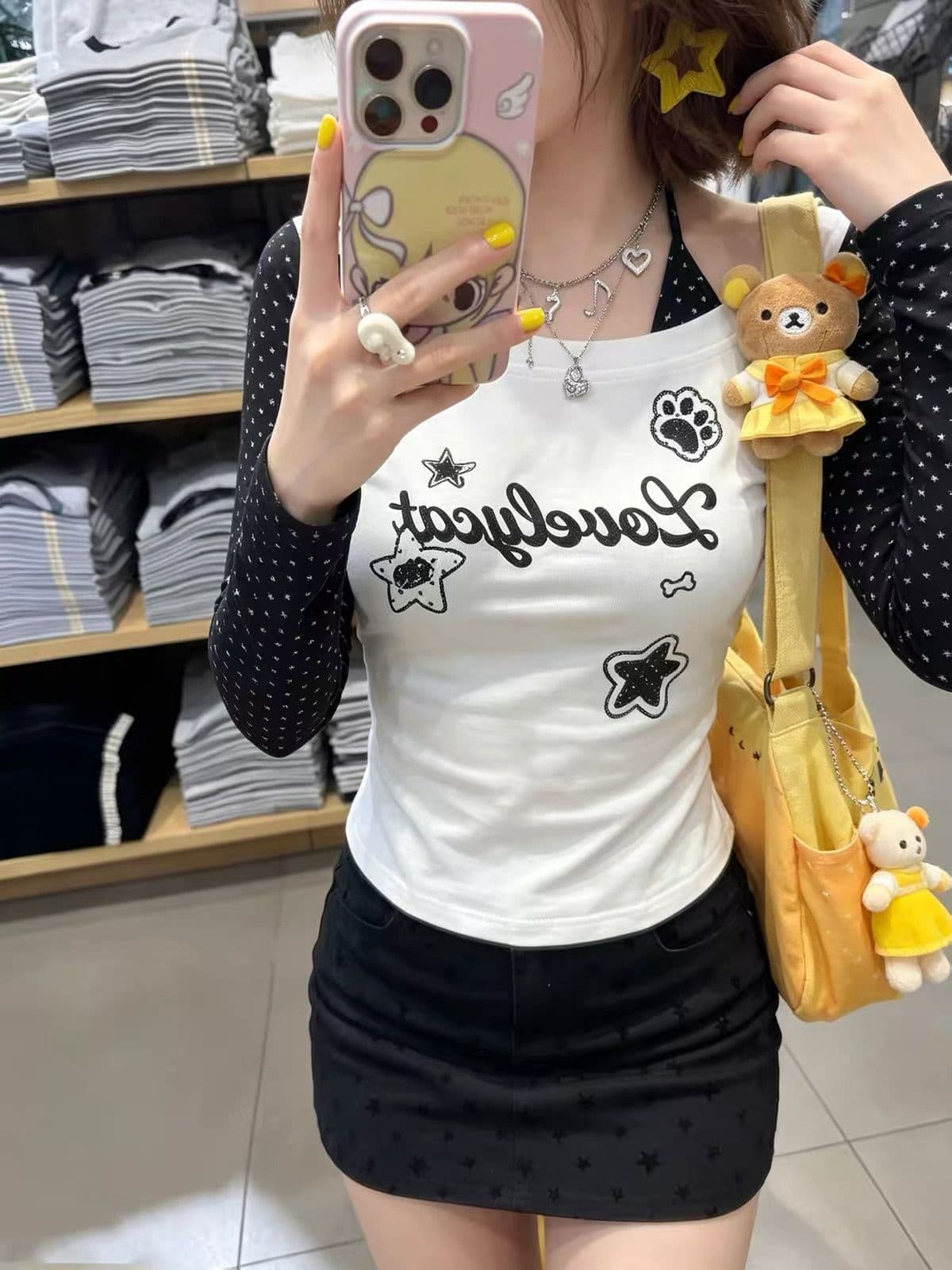 원본 것 자수 행침 목 40 220 그램 92 면 8 암모니아 Lun 긴팔 여성 상세 이미지 7