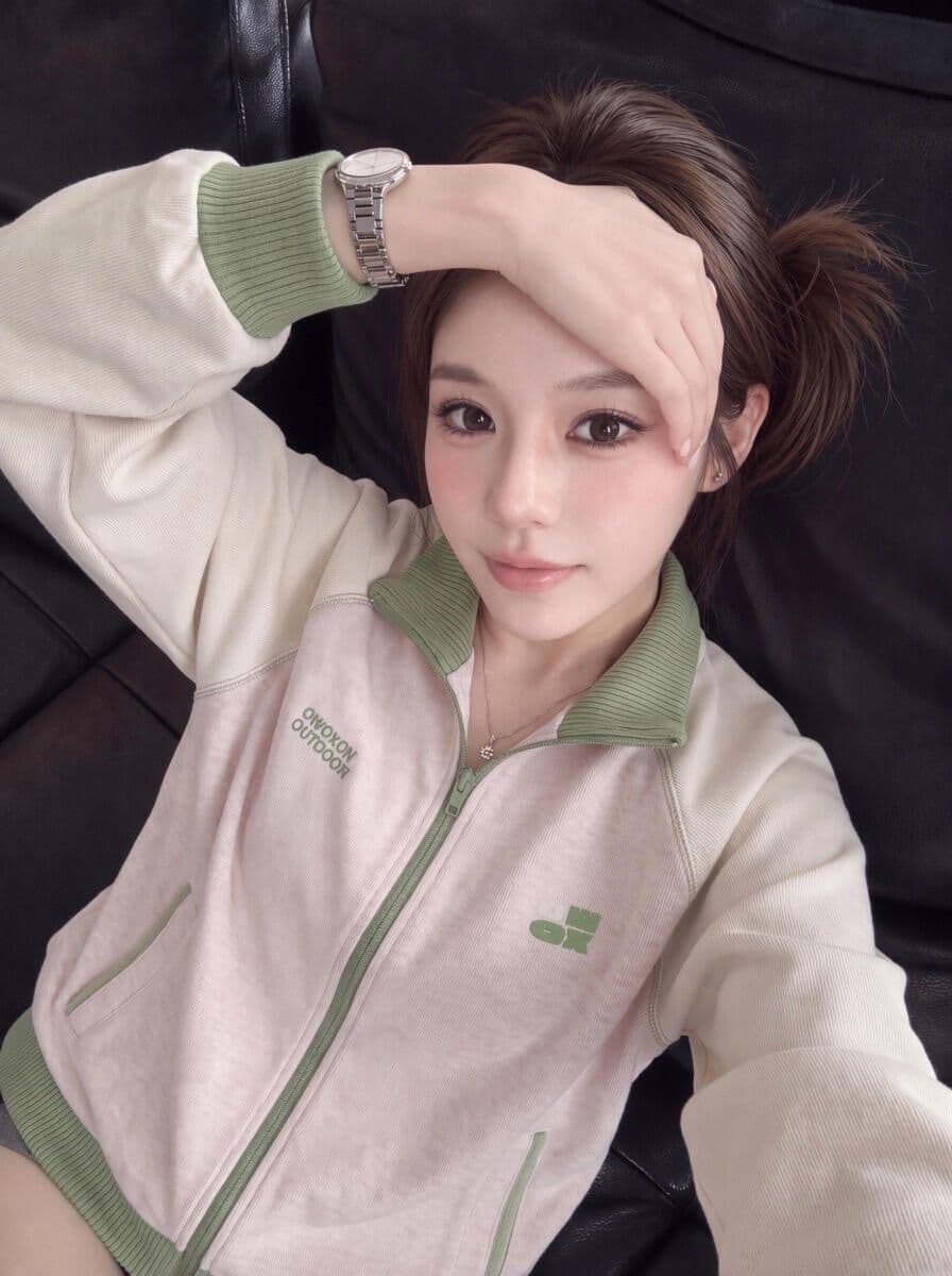 얇은 스타일 원본 공예 포밍 광저우 원본 원단 순수한 Mianhua 면 복합 후드티 여성 상세 이미지 4