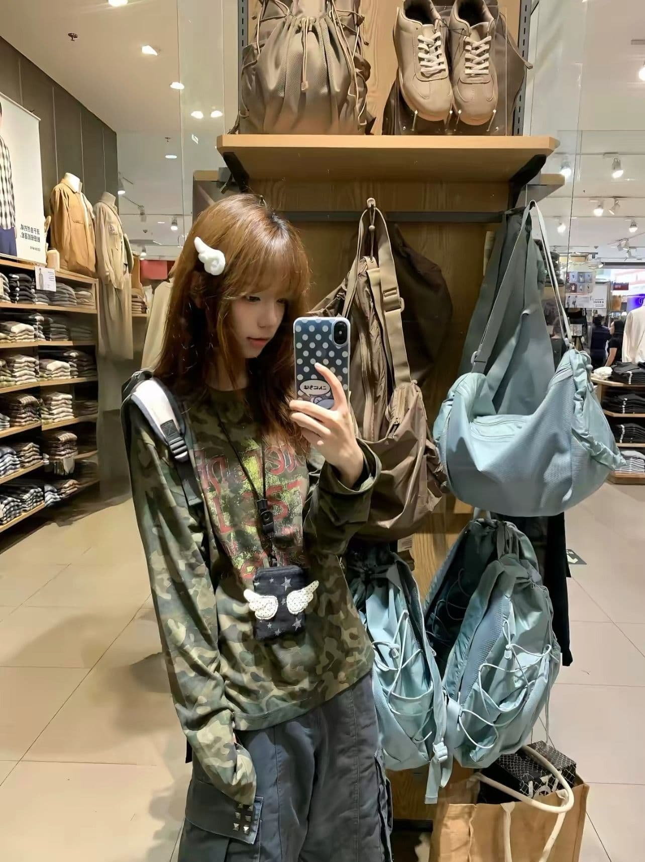 순면 220 그램 긴팔 티셔츠 여성 상세 이미지 6