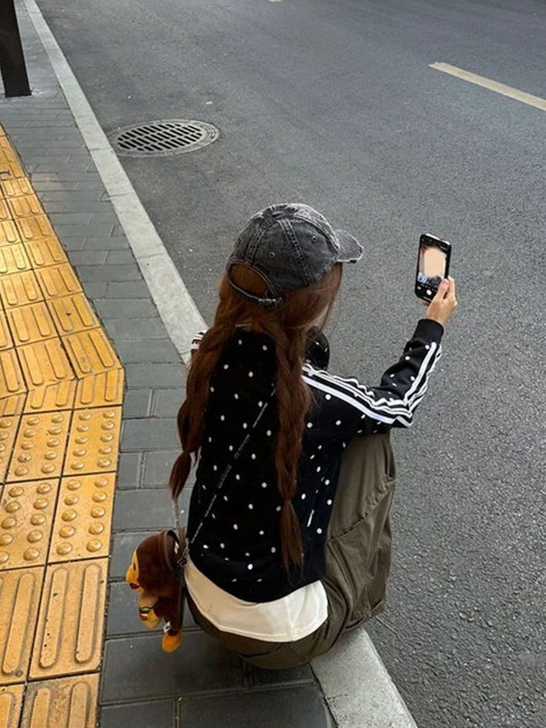 아메리칸 레트로 전체 인쇄 도트 무늬 스탠드 칼라 쇼트 스타일 재킷 2026 가을 오픈 가디건 후드티 여성 코트 상세 이미지 6