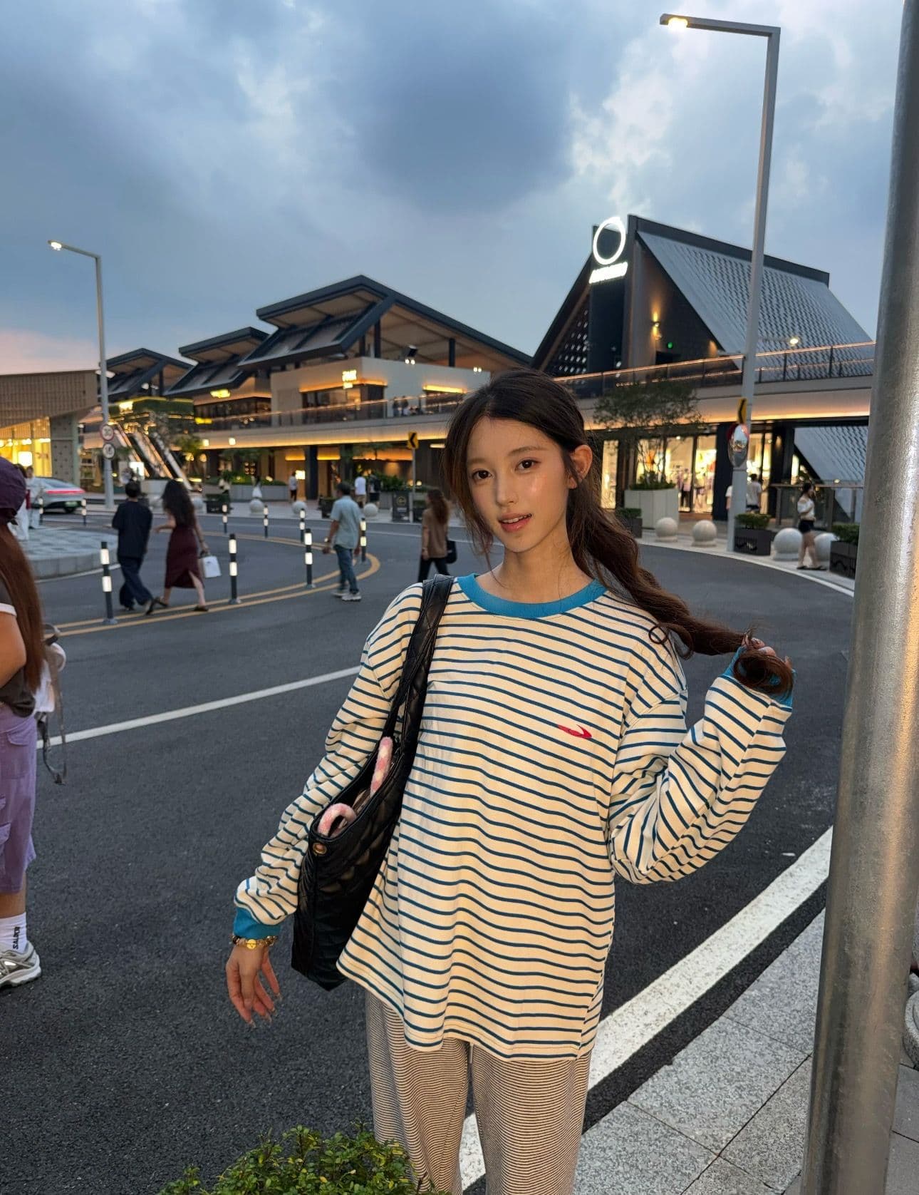 원본 솜씨 광저우 원본 원단 긴팔 티셔츠 여성 상세 이미지 3