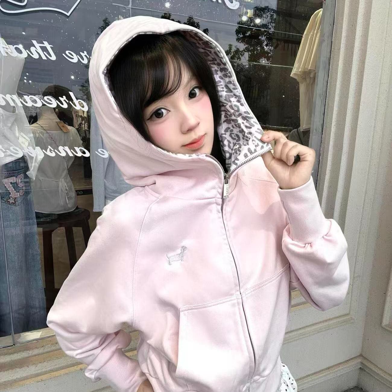 얇은 스타일 이후 패키지 기사 원본 것 자수 순수한 Mianhua 면 복합 후드티 여성 상세 이미지 5