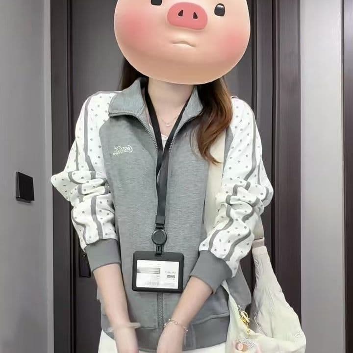 얇은 스타일 털이 있는 클립 칼라 것 자수 순수한 Mianhua 면 복합 지퍼 후드티 여성