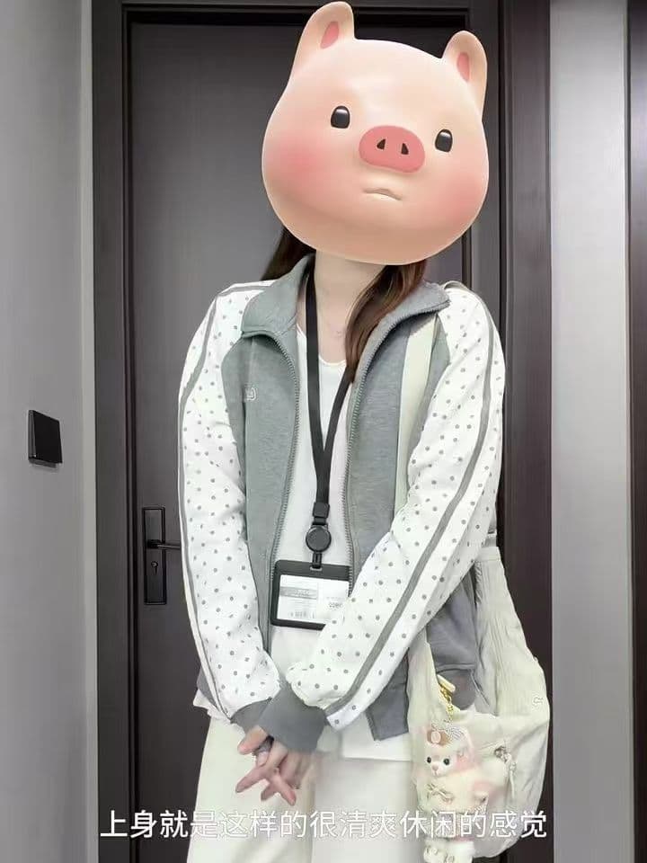 얇은 스타일 털이 있는 클립 칼라 것 자수 순수한 Mianhua 면 복합 지퍼 후드티 여성 상세 이미지 2