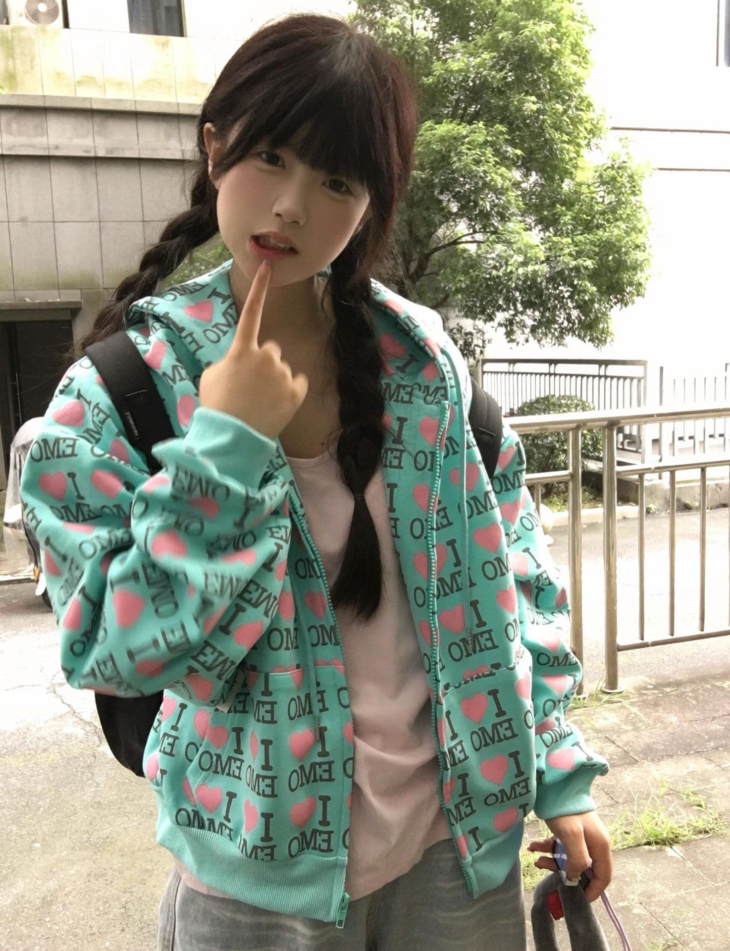 얇은 스타일 원본 크기 인사이드 펌프 이후 패키지 칼라 순수한 Mianhua 면 복합 후드티 여성 상세 이미지 2