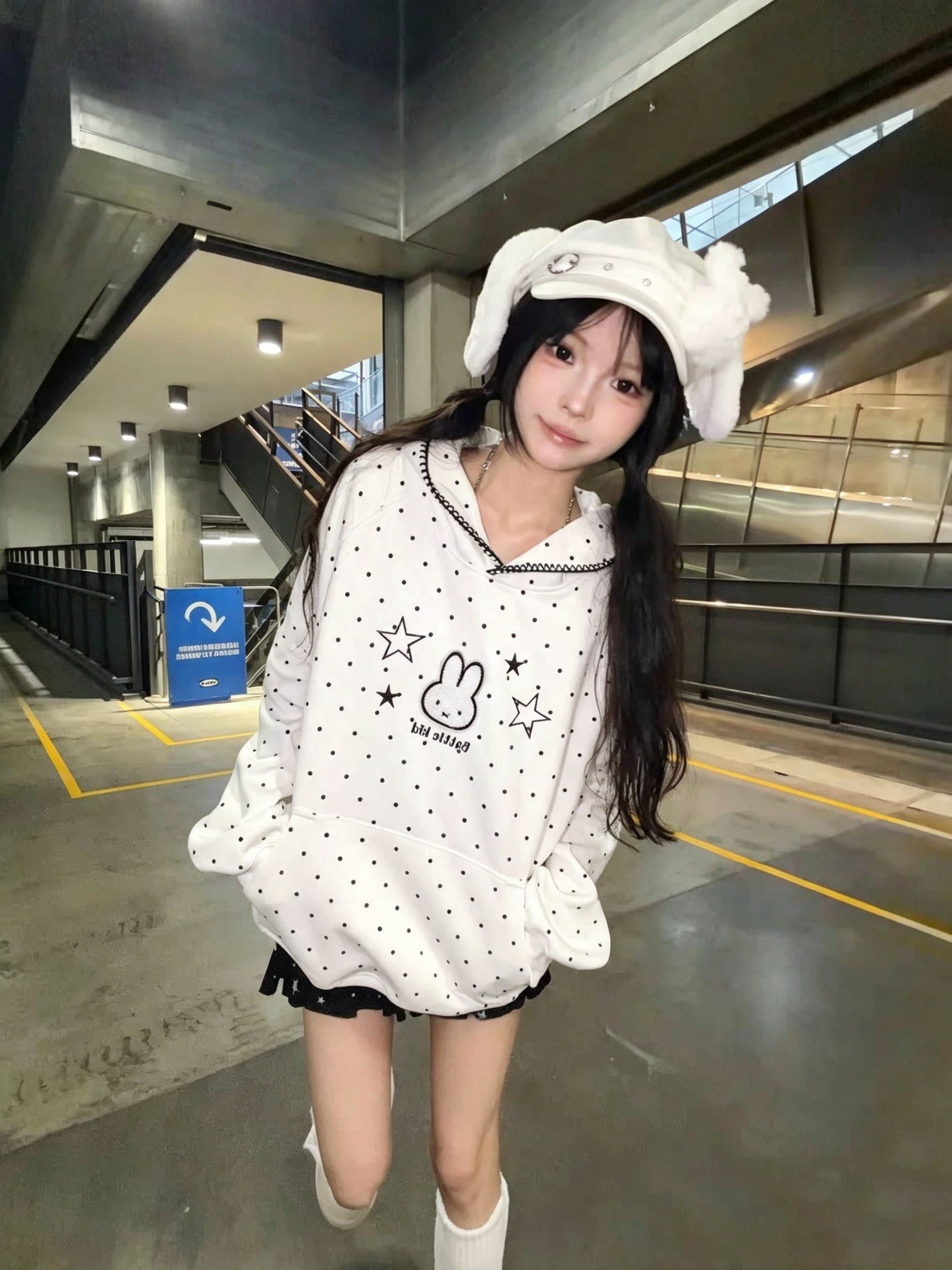 얇은 스타일 털이 있는 원본 솜씨 전후 수건 자수 순수한 Mianhua 면 복합 후드 티 스웨터 여성 이미지 2