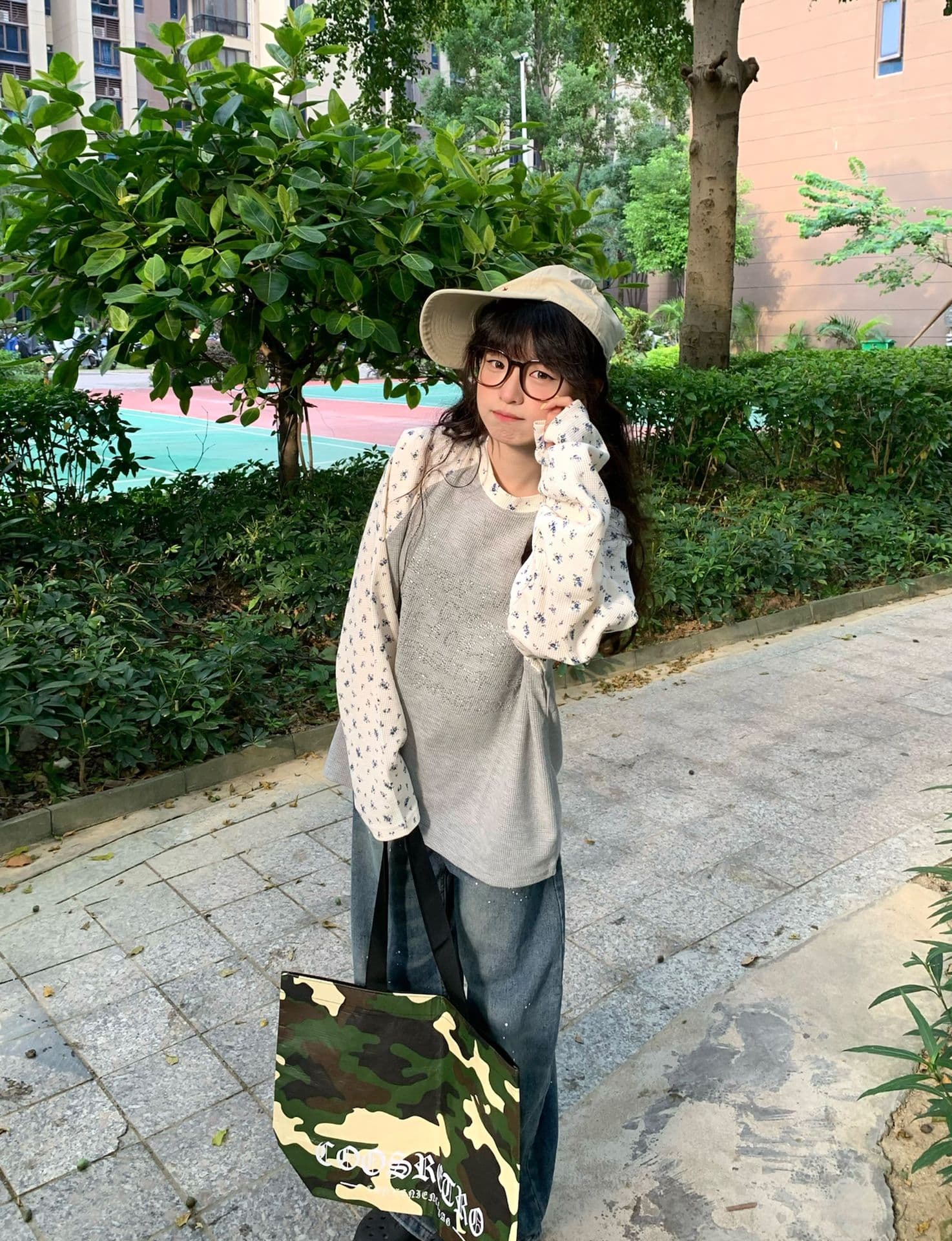 원본 솜씨 6535 후아 남편 그리드 250그램 긴팔 티셔츠 여성 상세 이미지 4