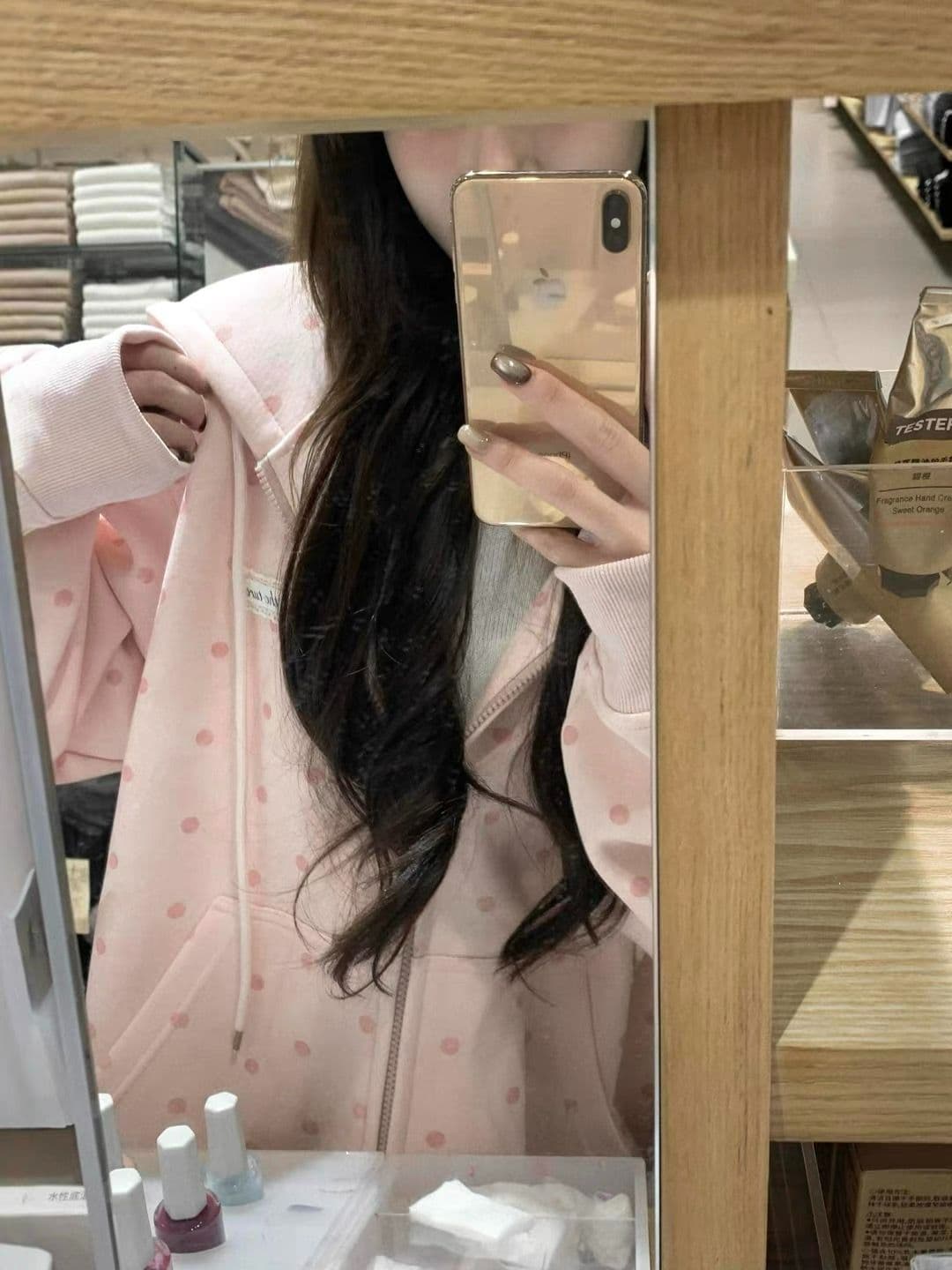 얇은 스타일 인사이드 펌프 이후 패키지 칼라 순수한 Mianhua 면 복합 후드티 여성 상세 이미지 4