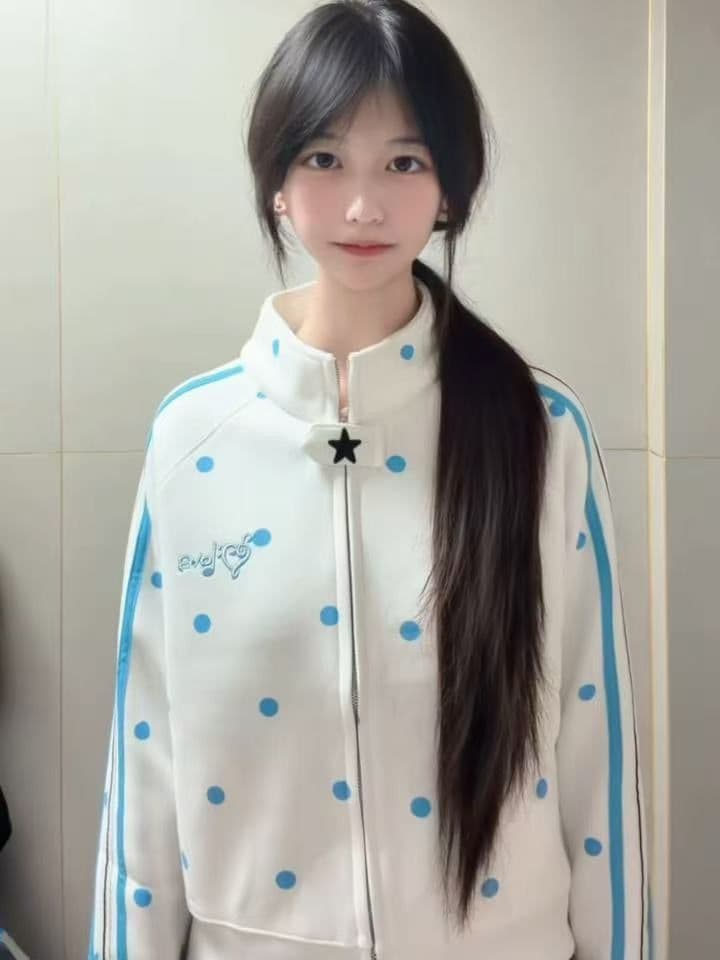 얇은 스타일 백금 지퍼 이후 패키지 칼라 순수한 Mianhua 면 복합 후드티 여성 이미지 4