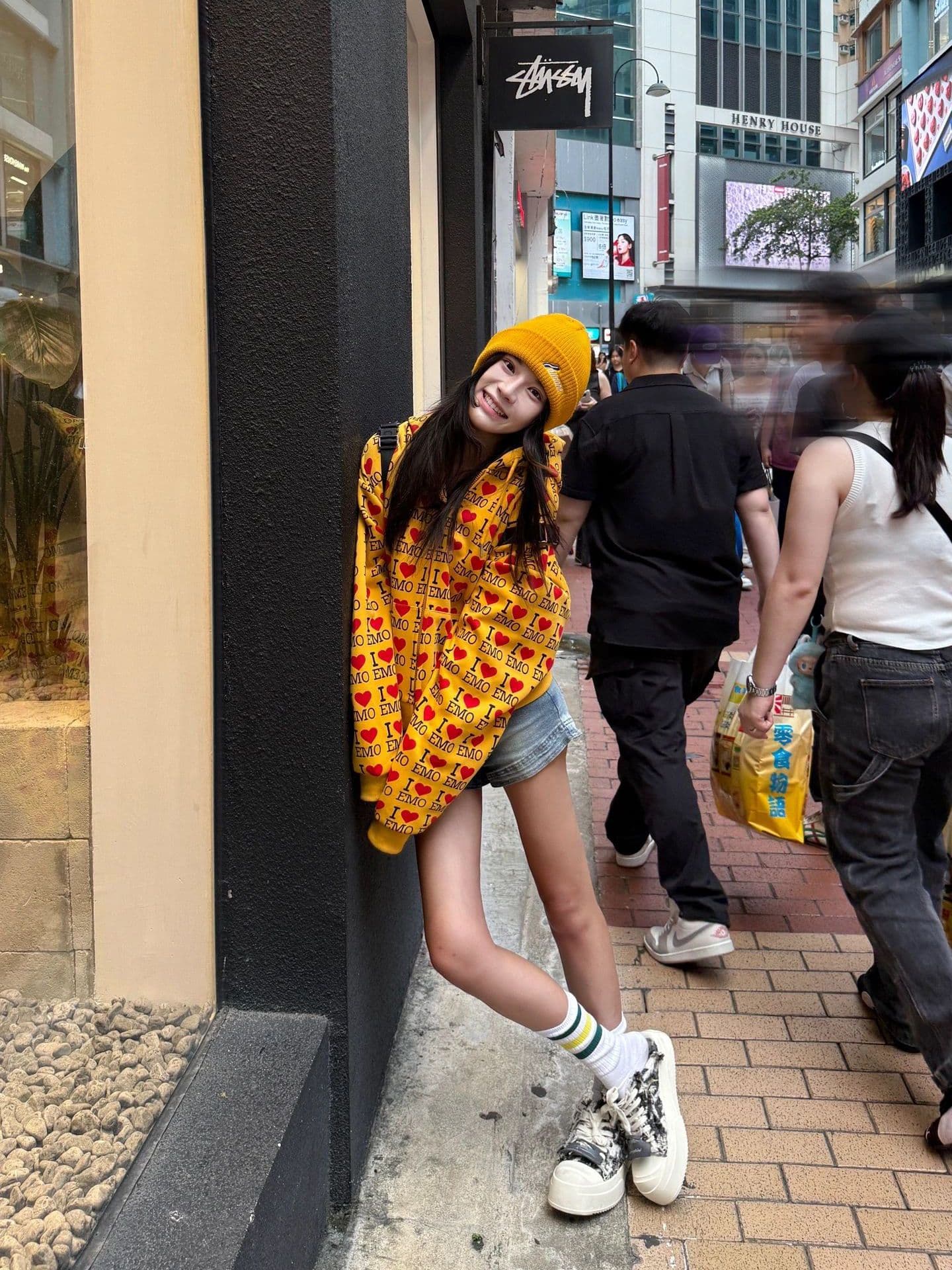 320g 모방 Mianhua 면 원단 아메리칸 하트 프린트 긴팔 오픈 가디건 후드티 남녀 후드 커플 재킷 가을 상세 이미지 3