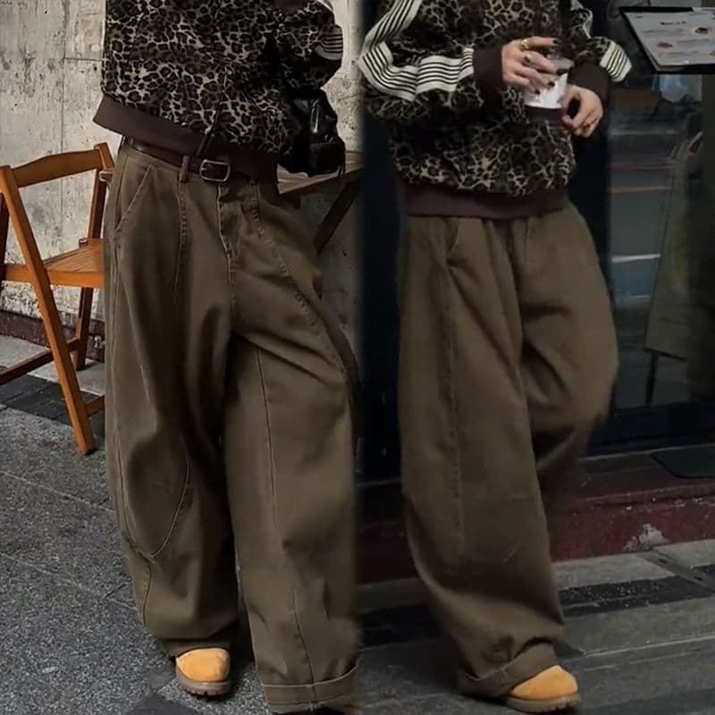레오파드 무늬 재킷 아메리칸 레트로 쇼트 스타일 재킷 루즈핏 캐주얼 트렌디 이미지 4