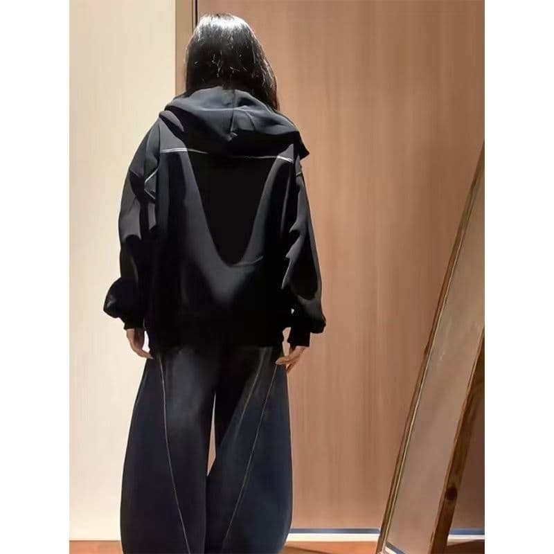 얇은 스타일 털이 있는 인사이드 펌프 이후 패키지 칼라 순수한 Mianhua 면 복합 후드티 여성 상세 이미지 5