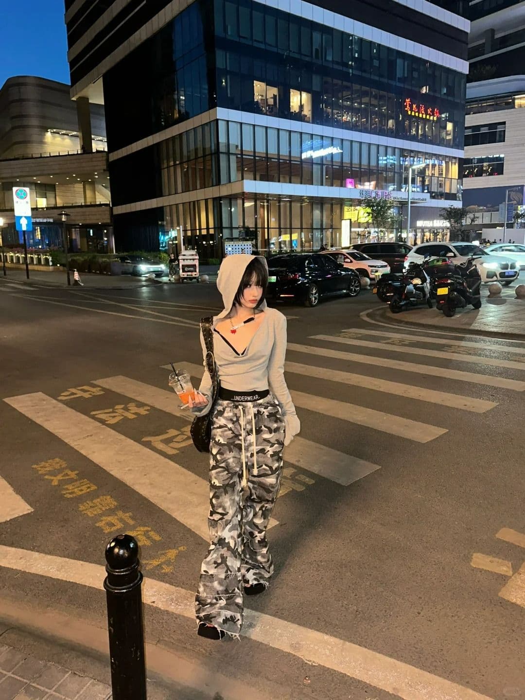 원본 품질 쇼트 스타일 후드 티셔츠 여성 몸매 가꾸기 긴팔 맨위 상세 이미지 8