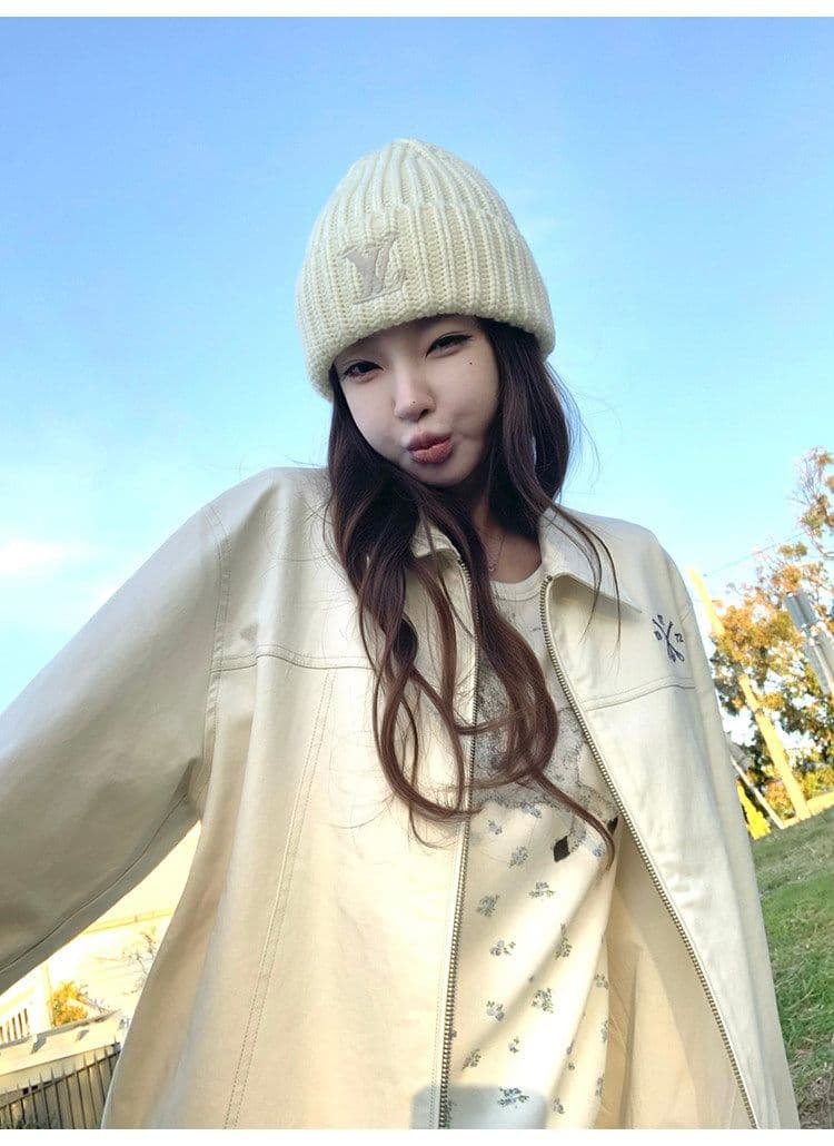 사람들 면 캡처 꿈 유니콘 전체 인쇄 작은 꽃무늬 구덩이 기사 질감 센스 캐주얼 라운드 넥 긴팔 티셔츠 상세 이미지 18