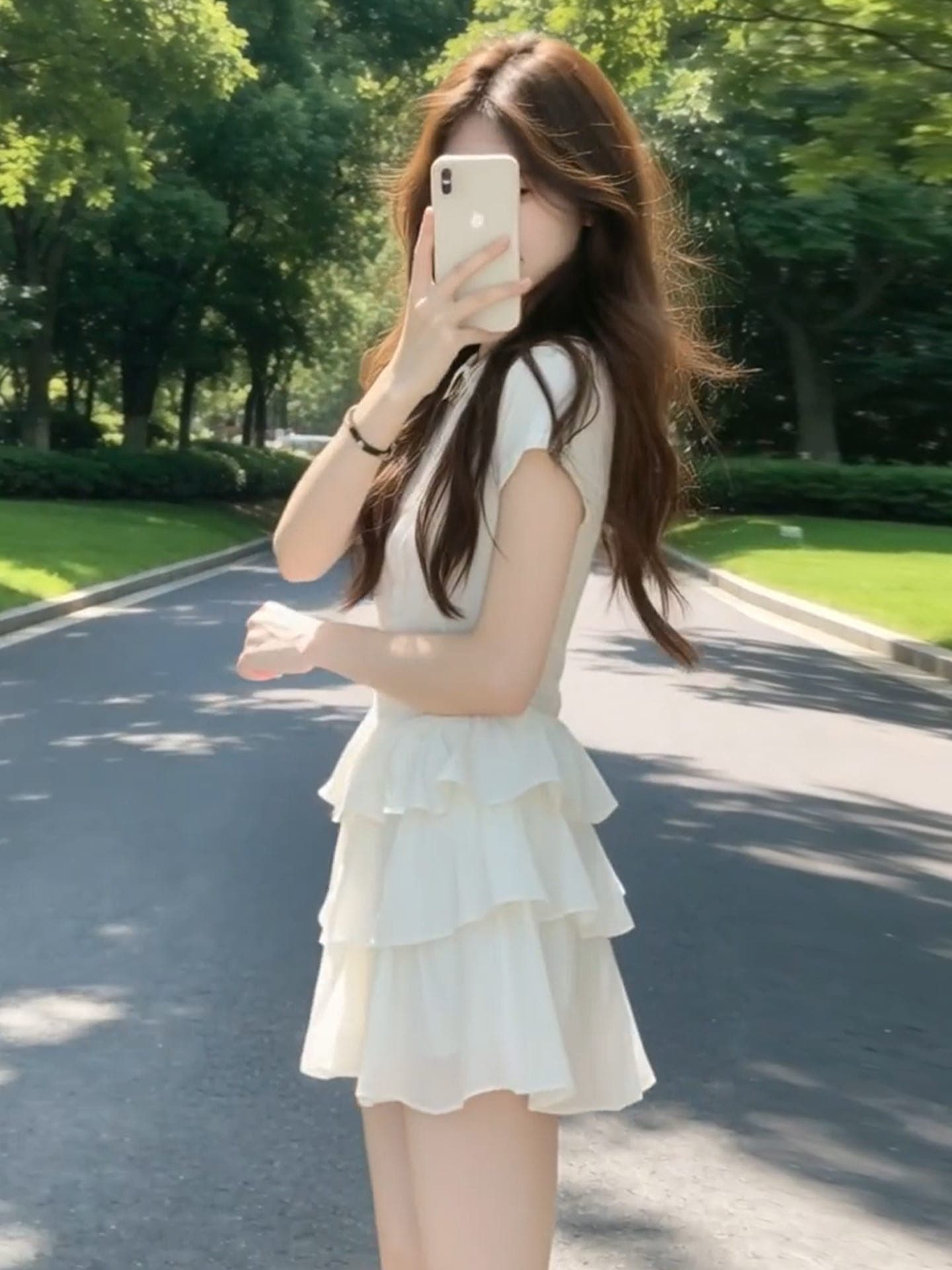 한 부서 하얀 달빛 셔츠 드레스 2026 새로운 여름 학원 스타일 품격 케이크 드레스 달콤함 베이비 칼라 미니 스커트 여성 이미지 4