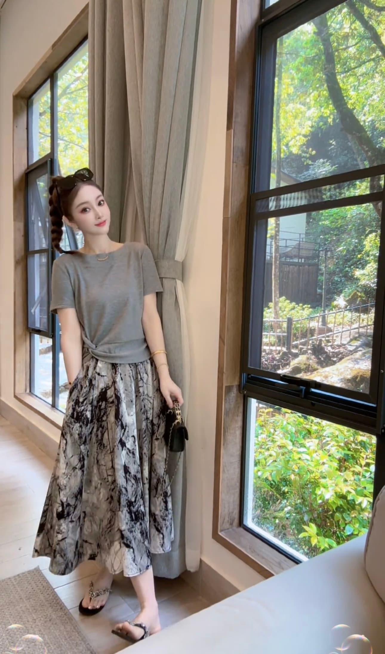 둘째 머리카락 콩 엄격한 선택 여름 새로운 여성 의류 슬림해 보이는 패션 익스트림 제인 단색 티셔츠 여성 dz951 이미지 4