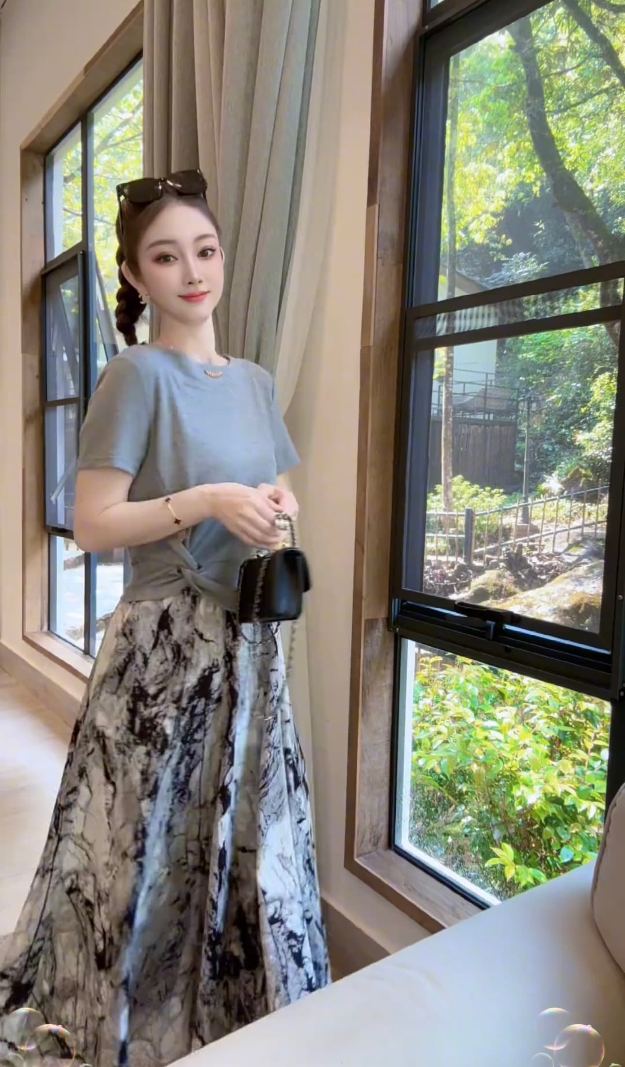 둘째 머리카락 콩 엄격한 선택 여름 새로운 여성 의류 슬림해 보이는 패션 익스트림 제인 단색 티셔츠 여성 dz951 상세 이미지 1
