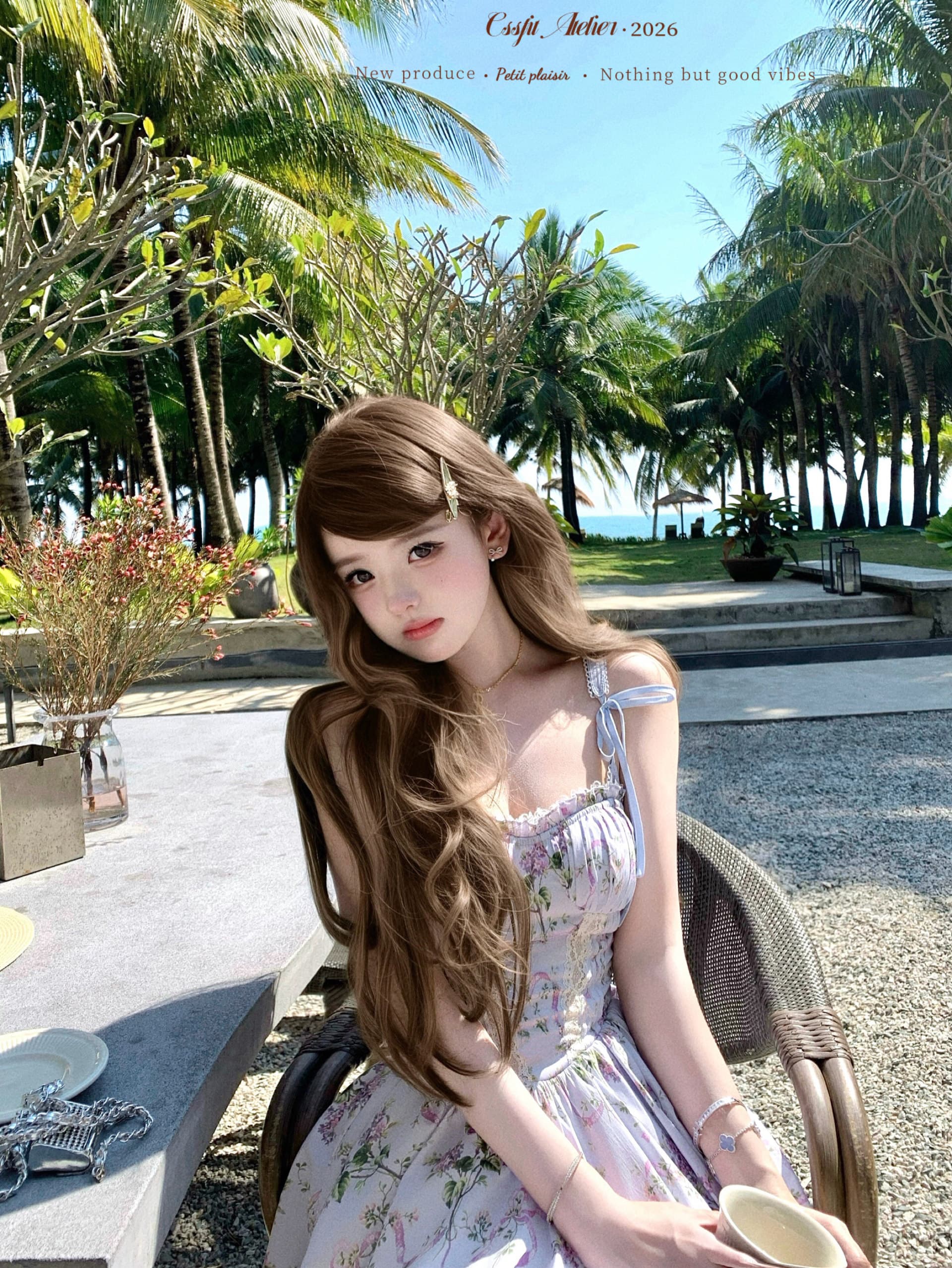 늦게 우산 우산 26 ss 정원 크루즈 houseof 꽃무늬 슬립 드레스 둘 색상 입력 디자인 센스 미니 스커트 상세 이미지 17