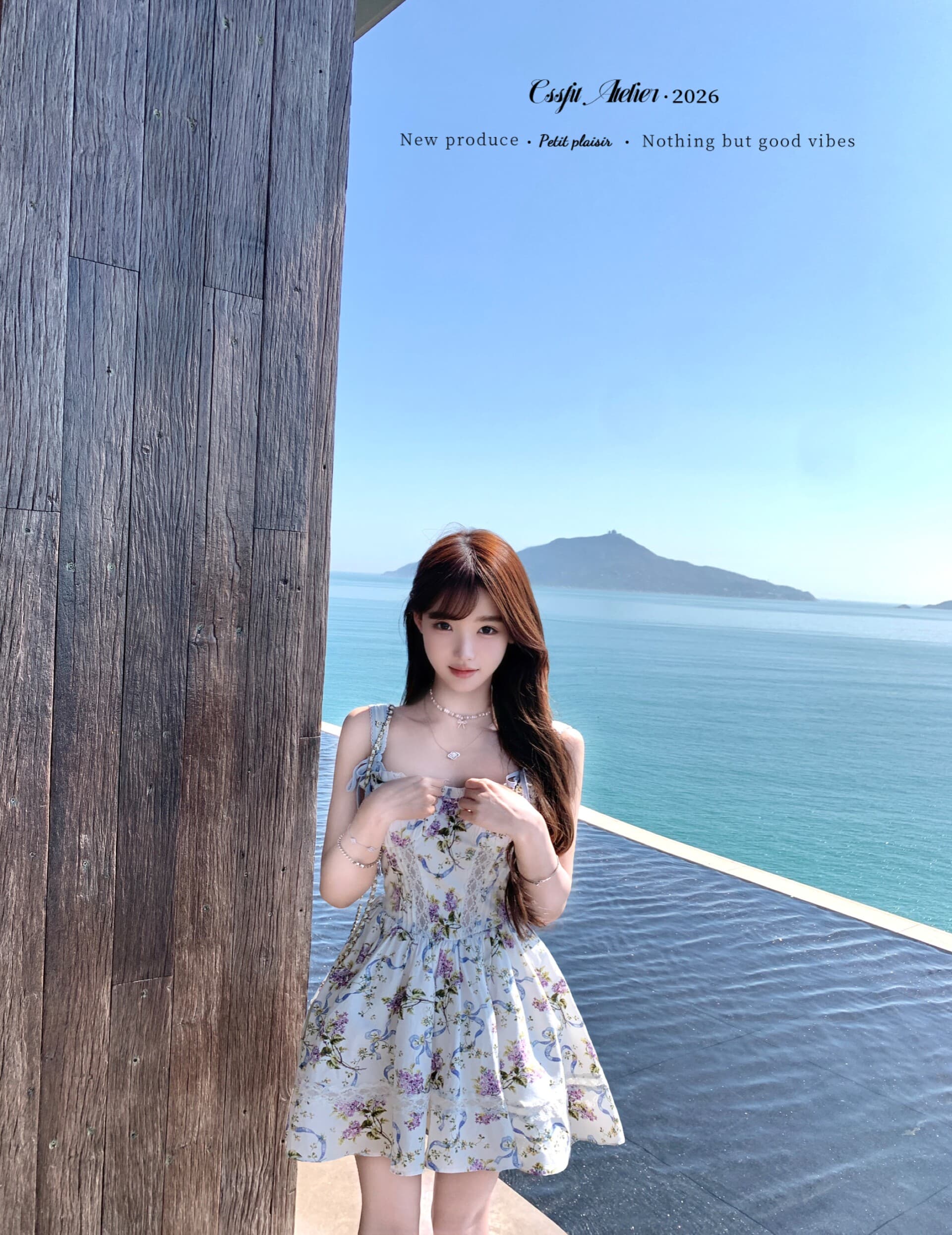 늦게 우산 우산 26 ss 정원 크루즈 houseof 꽃무늬 슬립 드레스 둘 색상 입력 디자인 센스 미니 스커트 상세 이미지 27