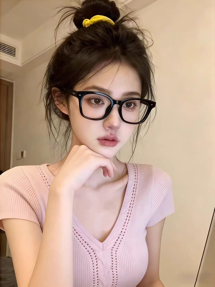 순수한 욕망 핑크색 몸매 가꾸기 슬림해 보이는 니트 스웨터 여성 디자인 센스 여름 달콤한 핫걸 몸매 가꾸기 홀로우 아웃 V넥 반팔 맨위 상세 이미지 9