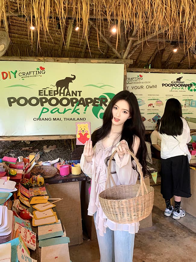famouswang 봄 새로운 따뜻한 비취 프릴 쉬폰 부드러운 바람 오프숄더 긴팔 쉬폰 블라우스 맨위 상세 이미지 11