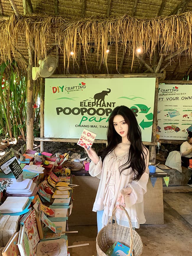 famouswang 봄 새로운 따뜻한 비취 프릴 쉬폰 부드러운 바람 오프숄더 긴팔 쉬폰 블라우스 맨위 상세 이미지 12