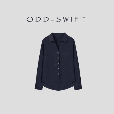 26 봄 새로운 패션 폴로 칼라 품격 다용도 루즈핏 아마 셔츠 oddz068 상세 이미지 5
