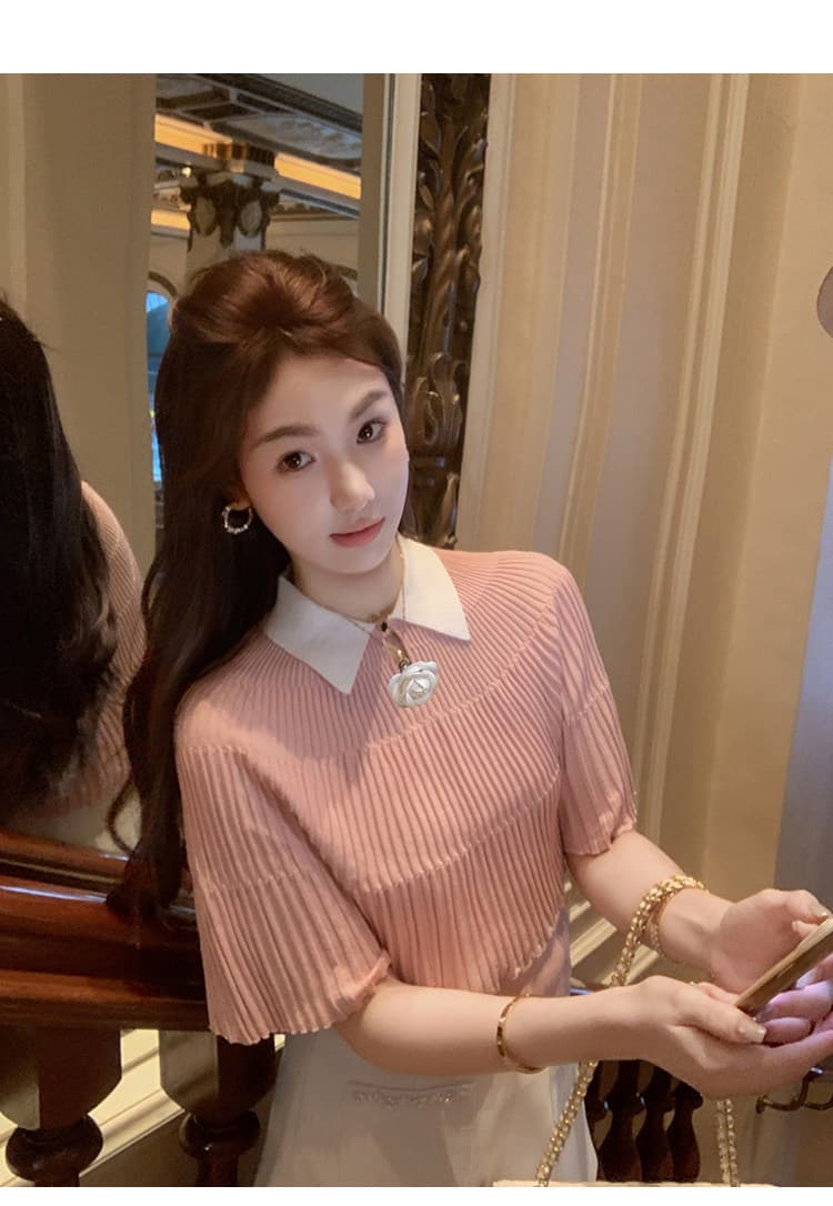 물고기 토끼 ~ 중 토끼 망토 디자인 센스 반팔 티셔츠 여성 여름 2026 새로운 인사이드 가져 가라. 기본 셔츠 맨위 상세 이미지 21