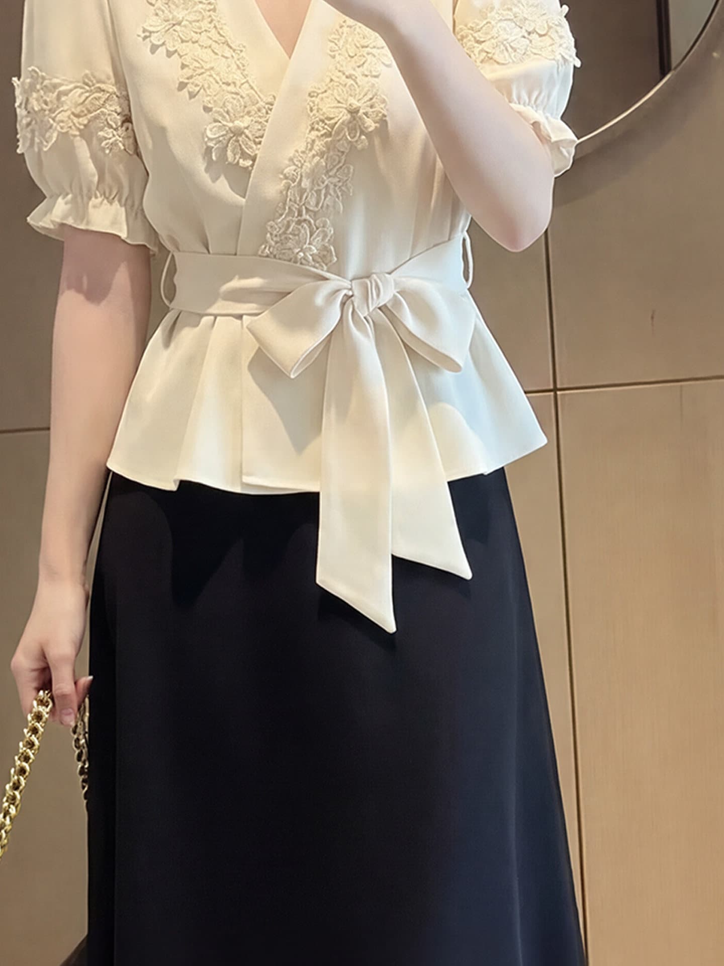 2026 새로운 슈퍼 화재 전체 집합 ootd 착용 가져 가라. 작은 키 여름 아름다운 셔츠 캐주얼 두 조각 세트 드레스 여성 상세 이미지 11