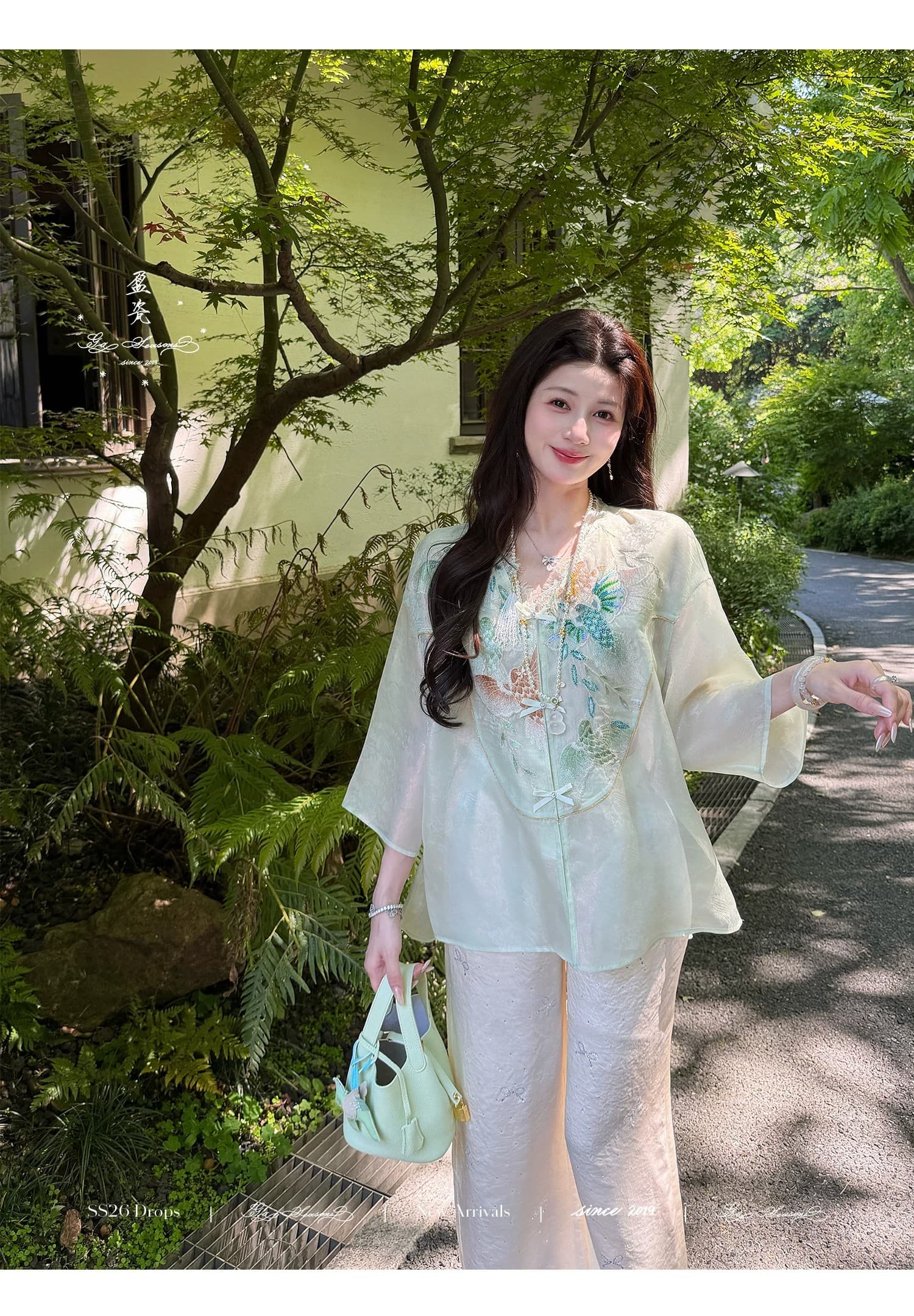 잉여금 도자기 실크 쿠이 깃털 무거운 작업 뽕나무 누에 실크 새로운 중식 베스트 여성 코트 여름 얇은 스타일 자수 국풍 맨위 상세 이미지 18