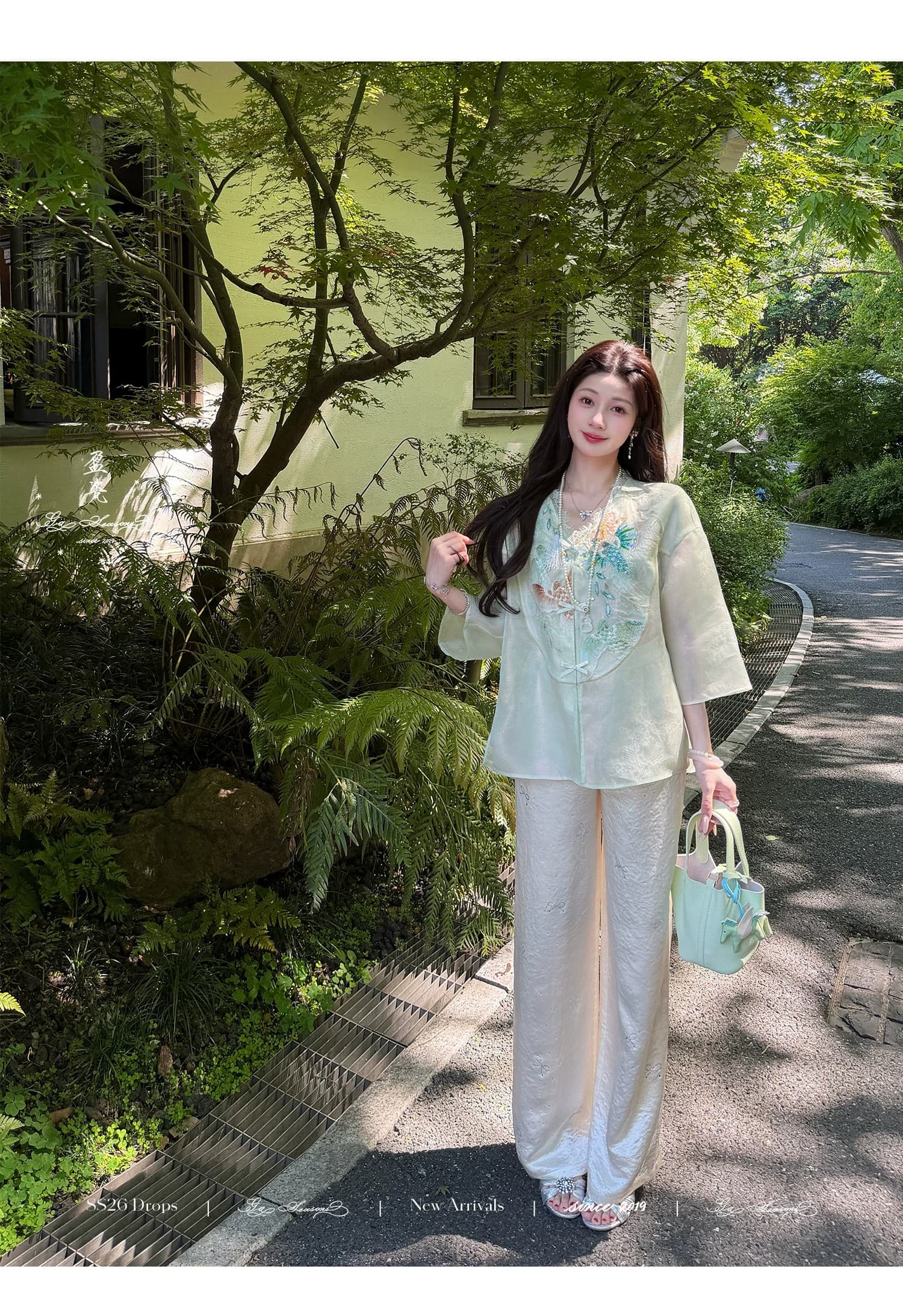 잉여금 도자기 실크 쿠이 깃털 무거운 작업 뽕나무 누에 실크 새로운 중식 베스트 여성 코트 여름 얇은 스타일 자수 국풍 맨위 상세 이미지 21