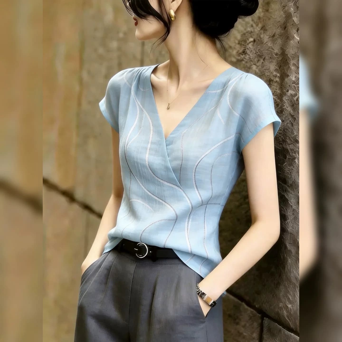 2026 년 Chic 매우 요정 ~ 중 프랑스식 아름다운 맨위 여름 새로운 중요 경우 고급 고유 한 아름다운 여성 의류 이미지 3