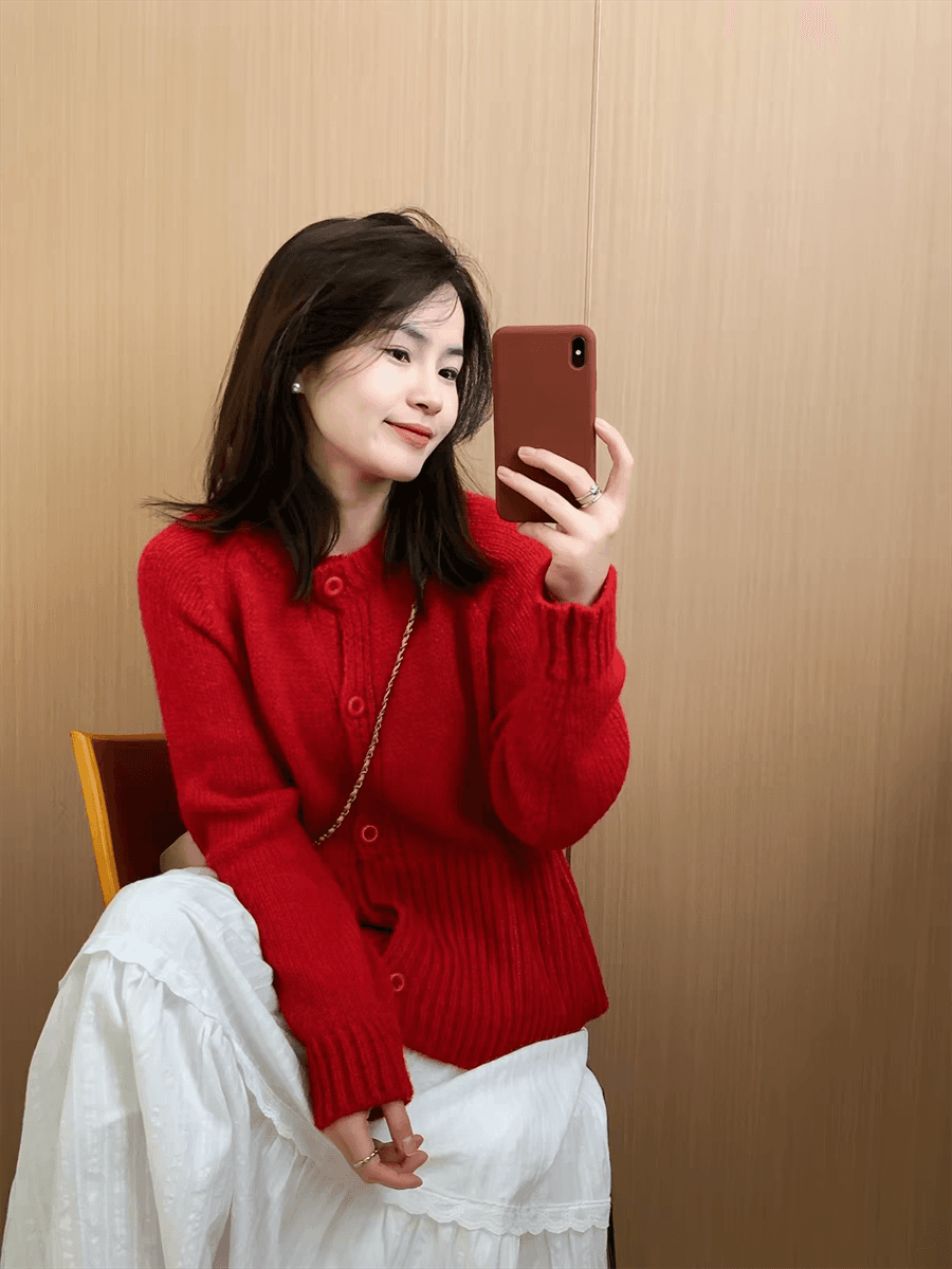 사탕 색상 연령 감소 품격 스웨터 여성 코트 봄과 가을 니트 오픈 가디건 한국 스타일 부드러운 얇은 코트 상세 이미지 19
