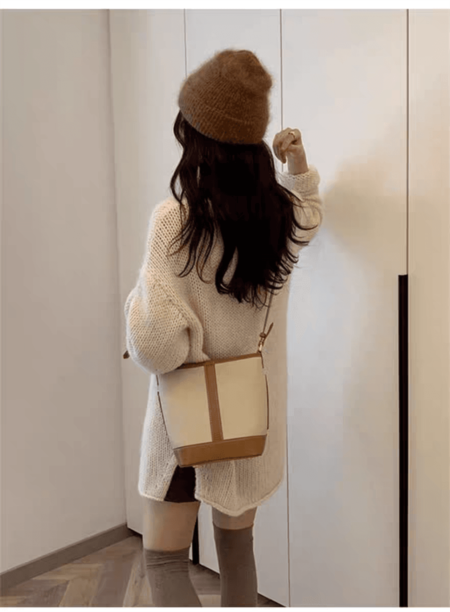 이른 가을 chic 느긋한 바람 니트 스웨터 스웨터 여자 가을 새로운 한 부서 고급 센스 루즈핏 긴팔 맨위 상세 이미지 9
