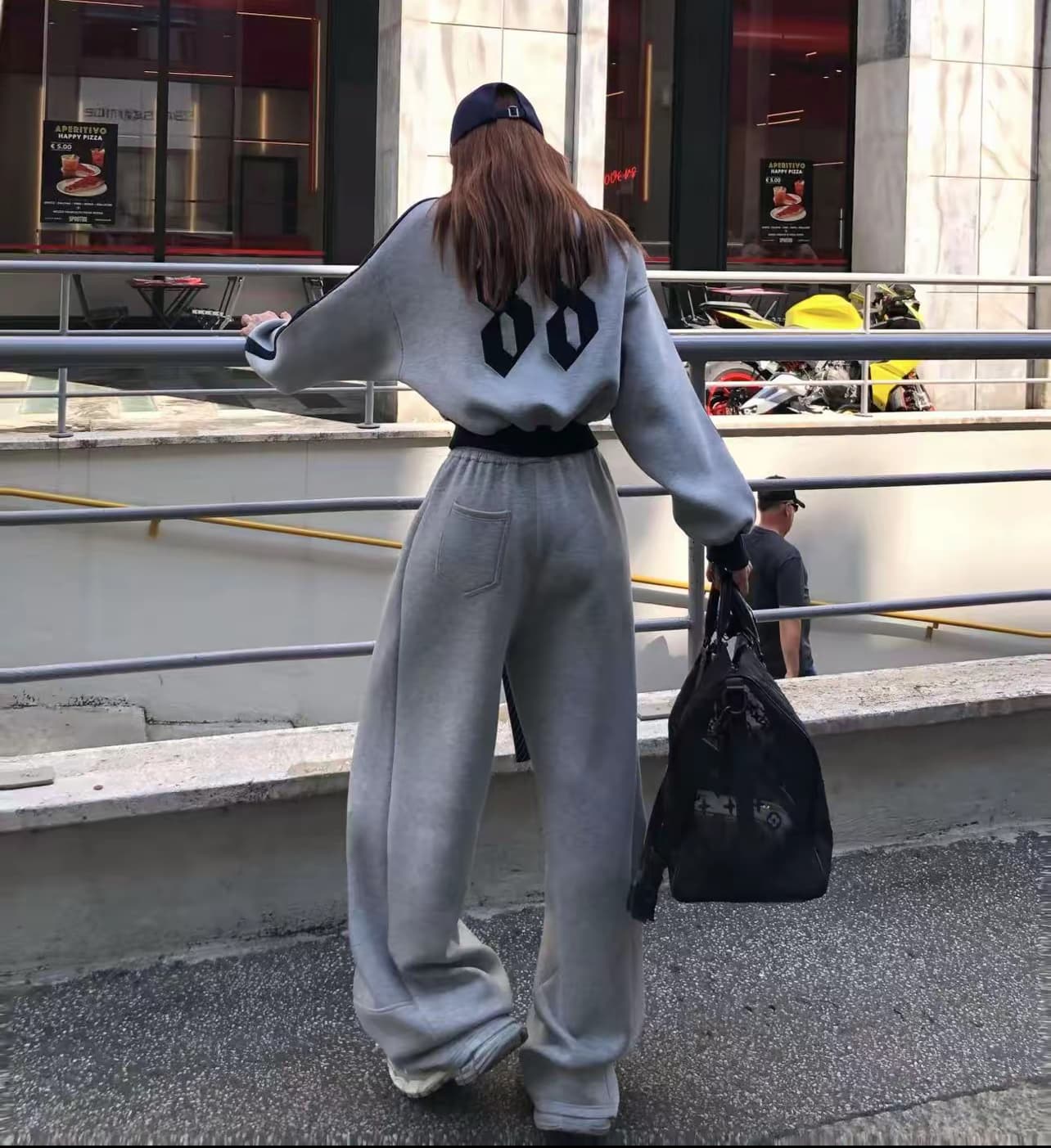 부드럽게 6 월 머리카락 머리카락 후드티 가을 예술 바람 다용도 캐주얼 루즈핏 슬림해 보이는 후드티 세트 상세 이미지 8