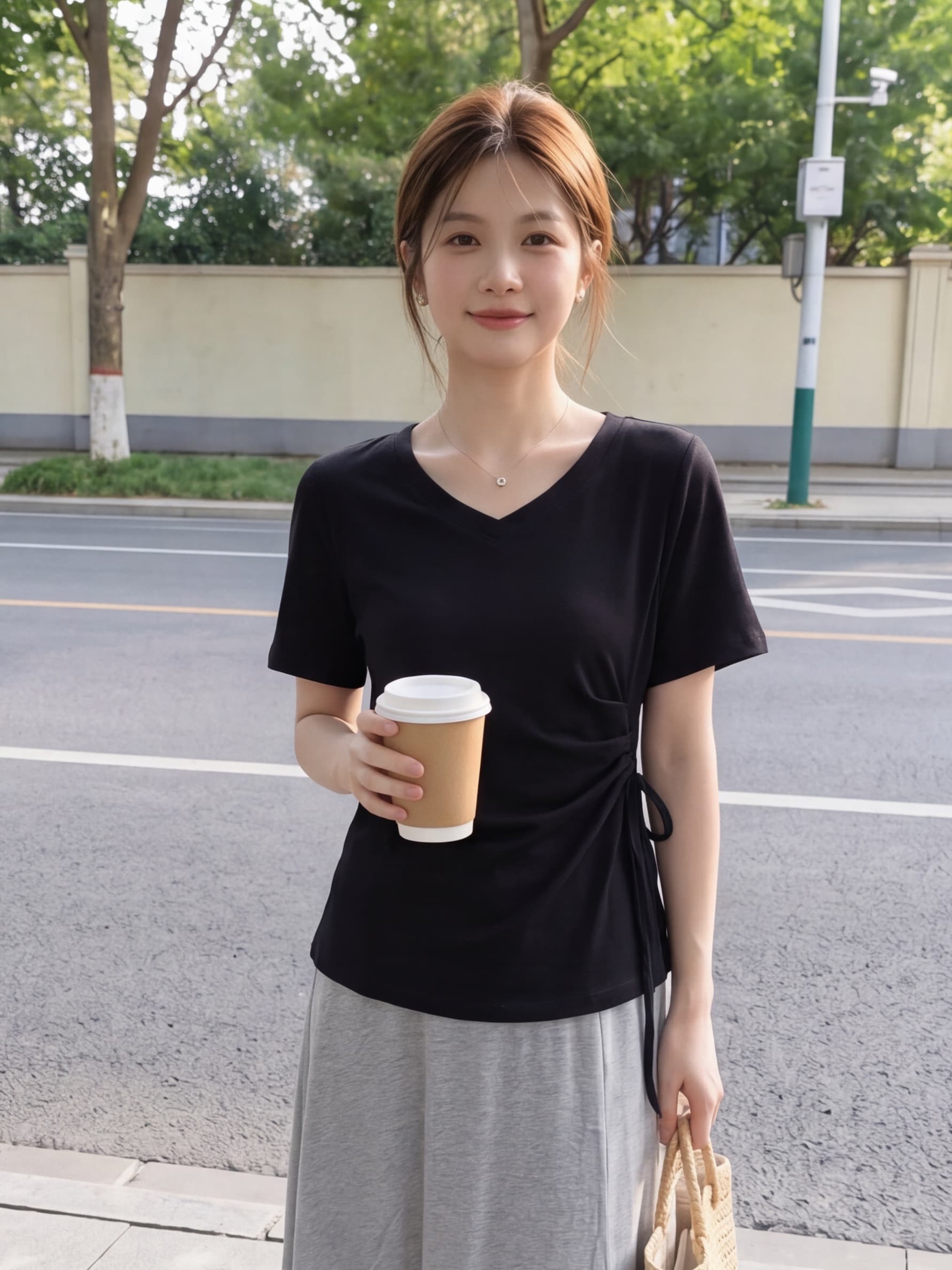 한 부서 착용 가져 가라. 반신 스커트 아이들 빛 사람들 코치 착용 가져 가라. 전체 집합 여름 ootd 착용 가져 가라. 소나무