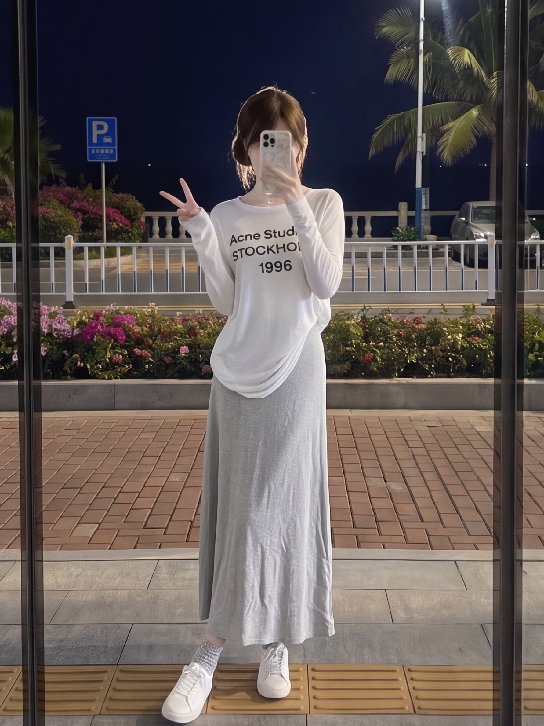 한 부서 이른 봄 얇은 스타일 알파벳 긴팔 티셔츠 루즈핏 캐주얼 다용도 느긋한 여름 자외선 차단 블라우스 상세 이미지 2