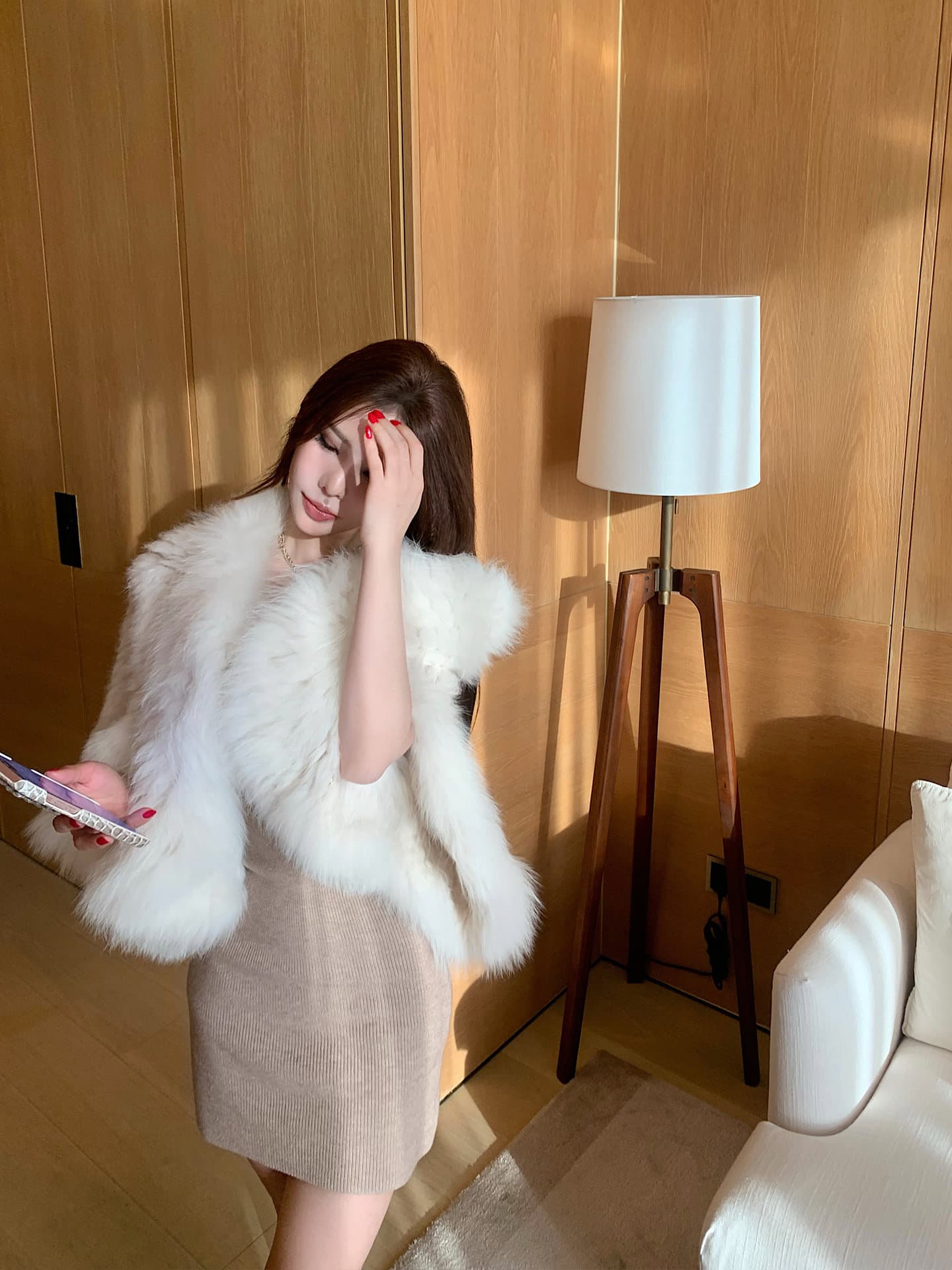 이른 가을 한국 품격 명문 여성 니트 드레스 가을 겨울 작은 키 심장 기계 나이트 클럽 던져 자매 달콤한 매운맛 바람 타이트 스커트 상세 이미지 5
