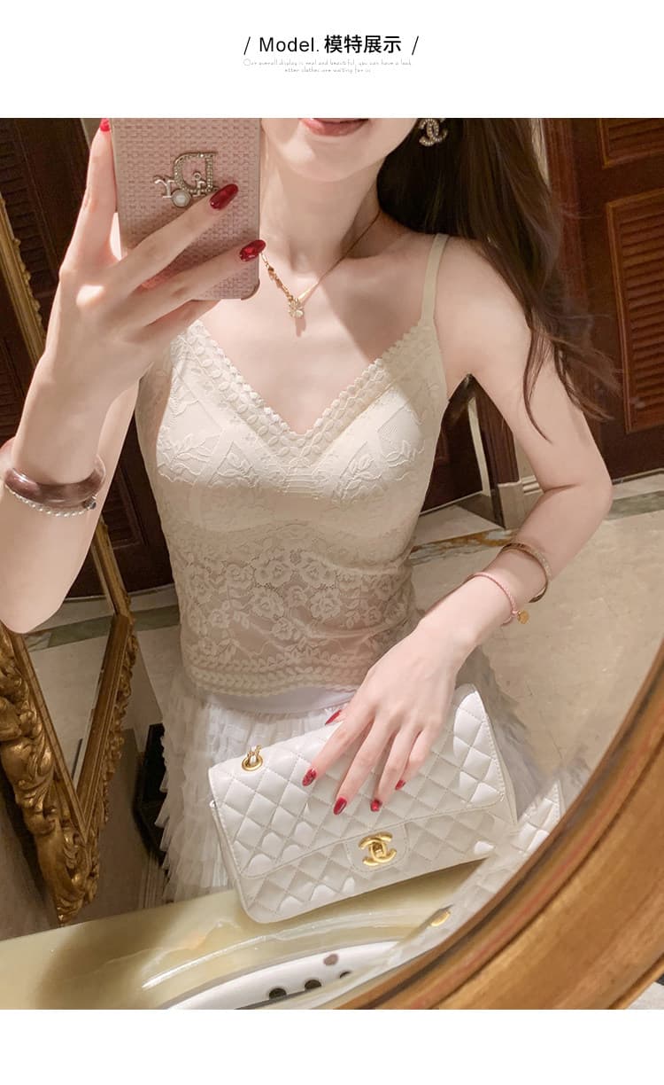 물고기 토끼 ~ 중 토끼 인사이드 가져 가라. 레이스 조끼 벨트 가슴 패드 원피스 섹시함 슬립 튜브탑 아름다움 뒤로 수 있습니다. 외부 가져 가라. 상세 이미지 8